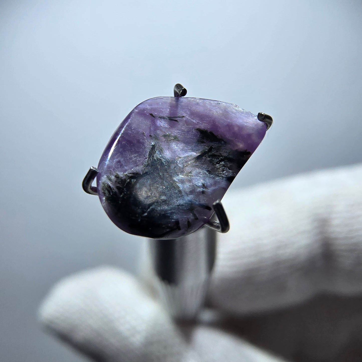 Rare Charoite crystal purple, polished Russia 10*7*3mm