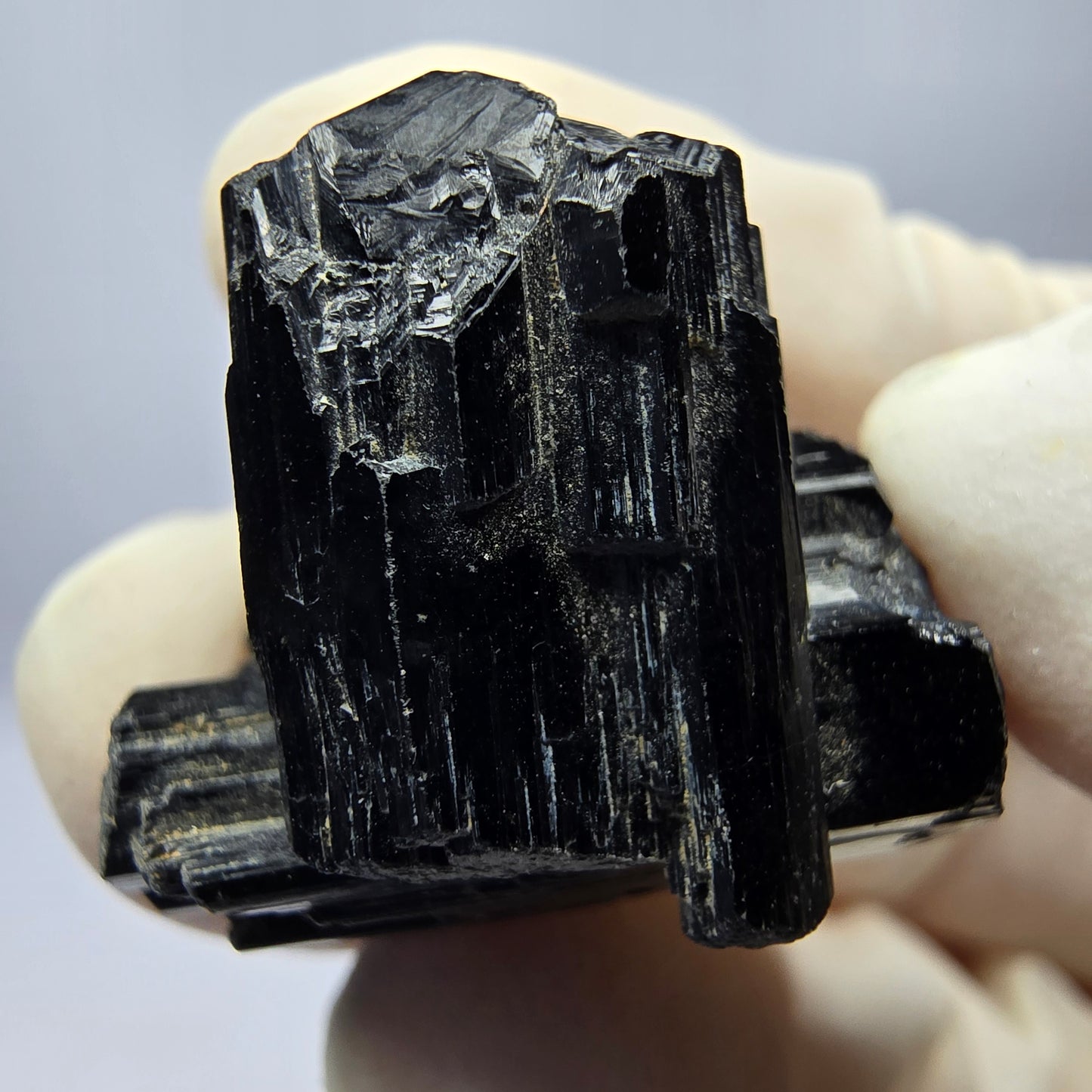 Schöne Schörl Turmalin Stufe schwarz Erongo, Namibia 24*21*14mm Sammlung