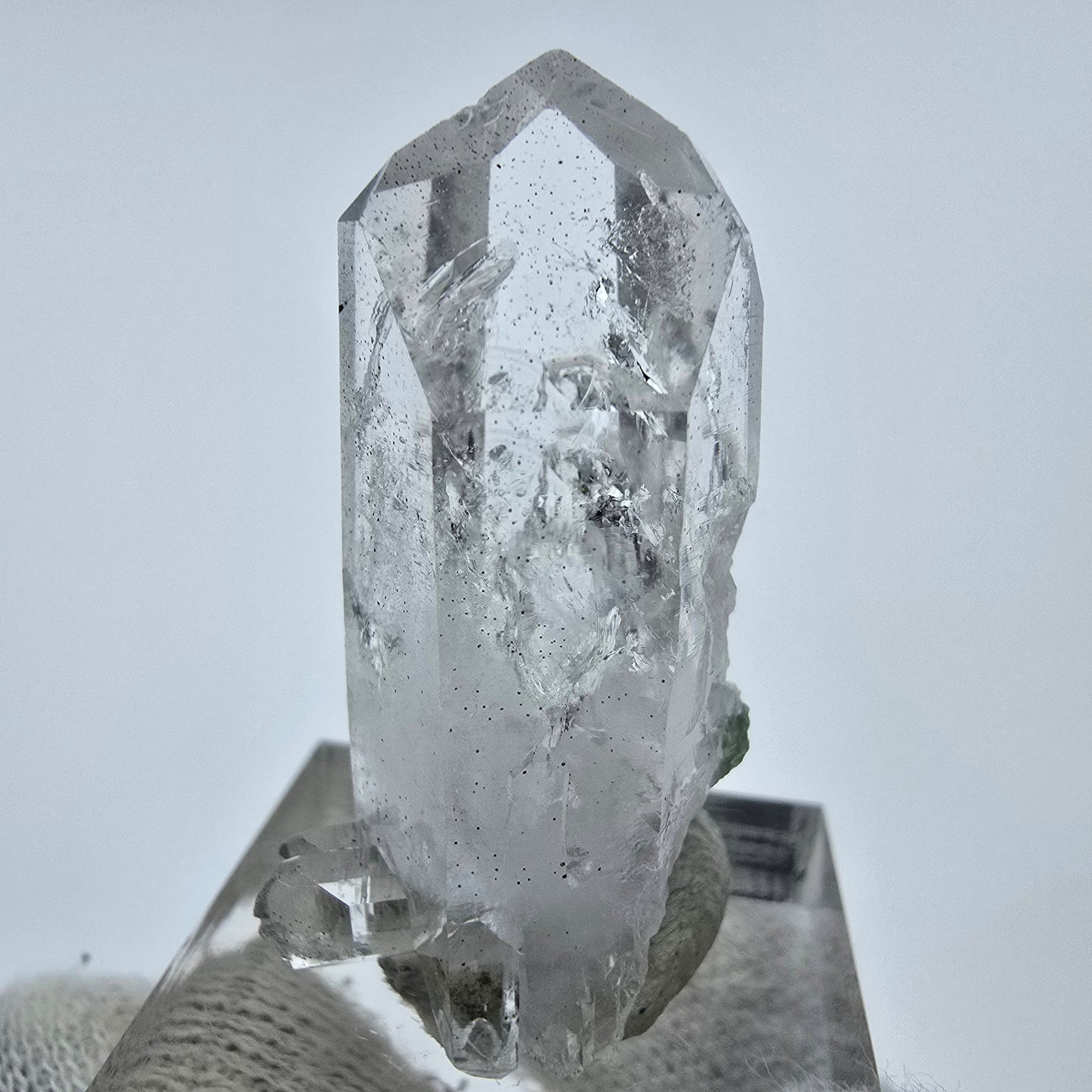 Klare Phantom Quarz Spitze Streep Mine, Goboboseb, Namibia 39*17*13mm