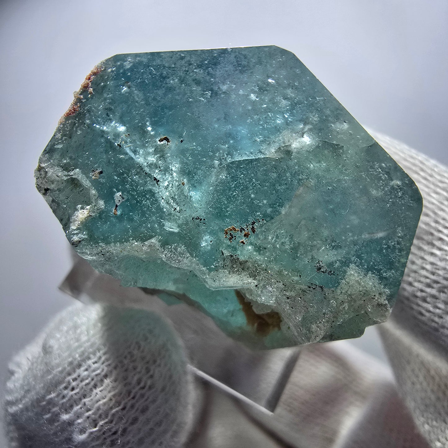 Seltener Aquamarin X mit Hyalit Erongo, Namibia 31*24*21mm