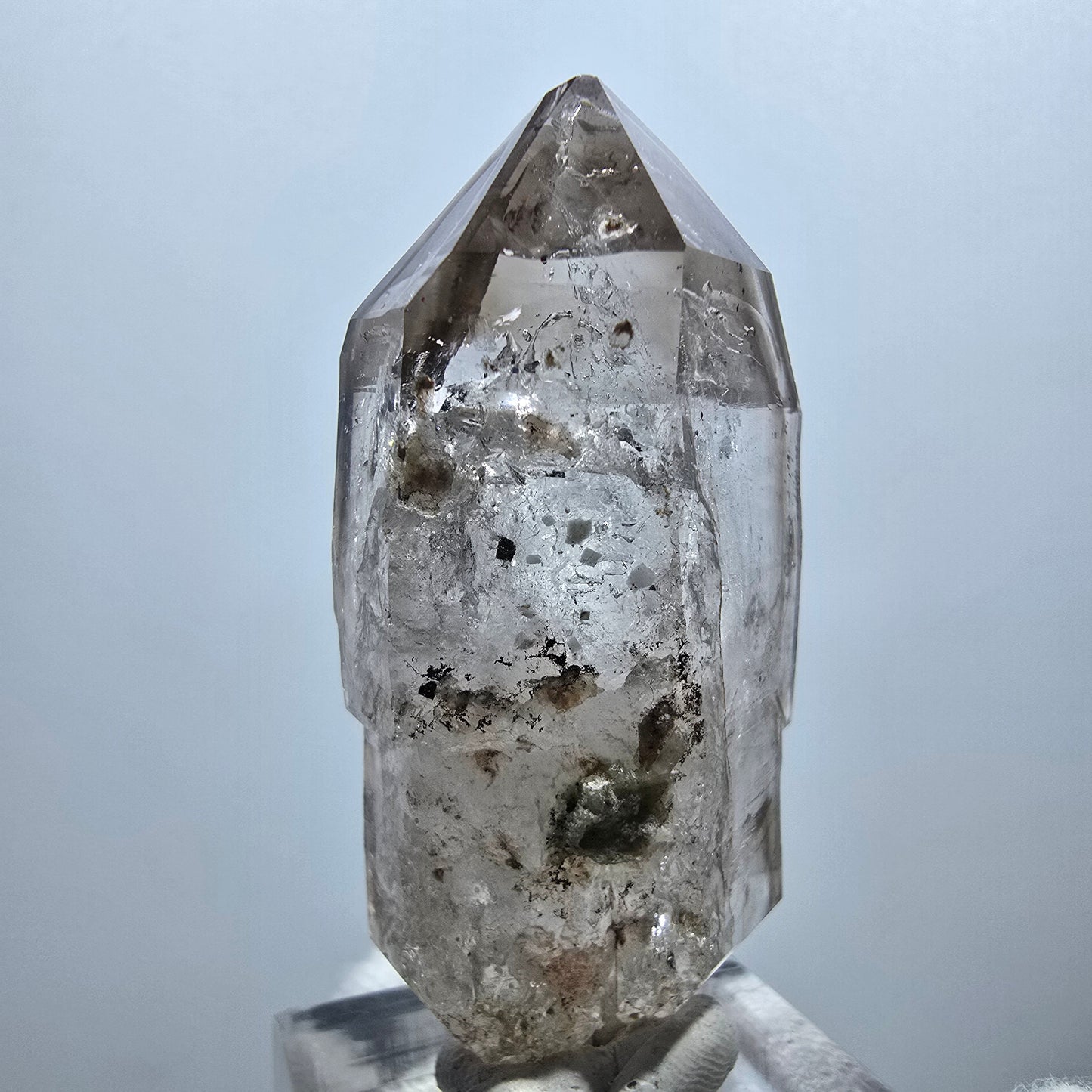 Klare Phantom Rauchquarz DT Zepter Spitze Goboboseb, Namibia 51*25*20mm
