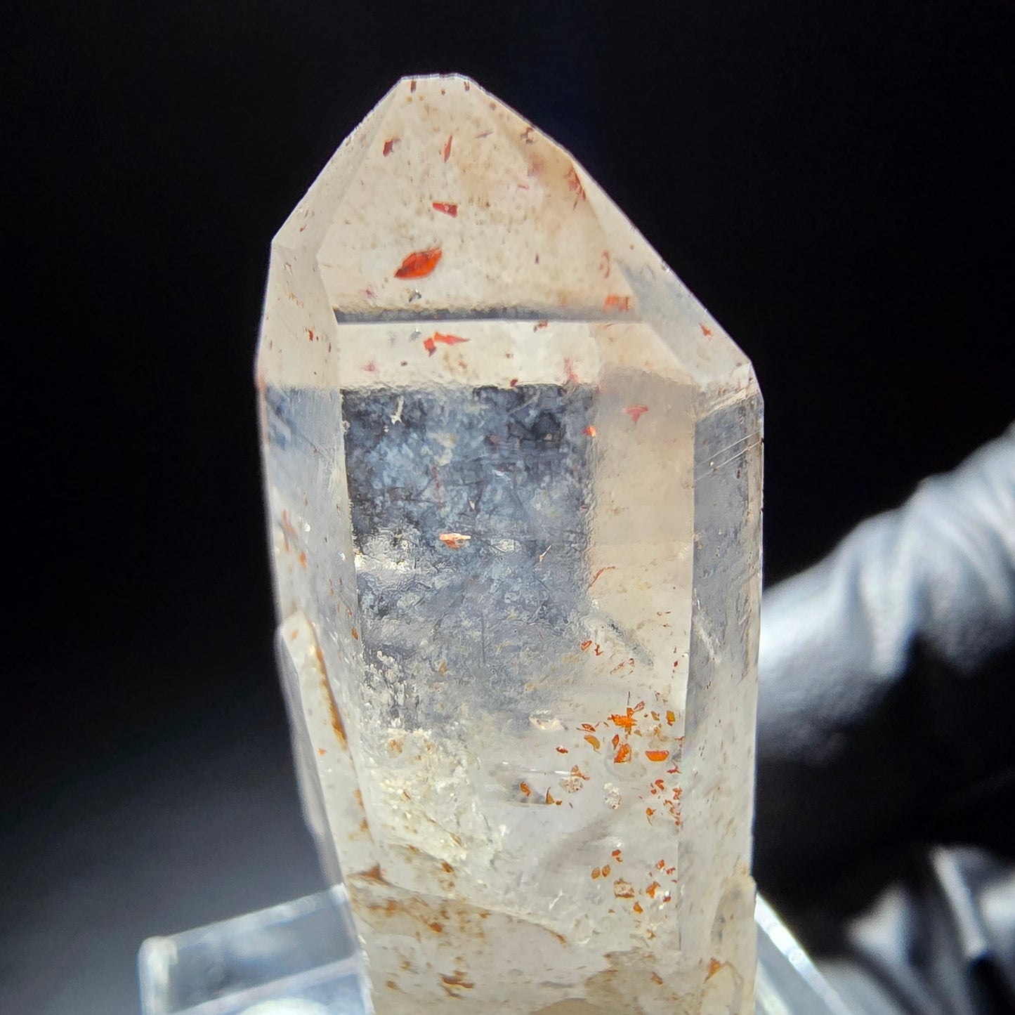 Klarer Phantom Rauchquarz mit Eisen-Einschlüssen Goboboseb, Namibia 39*16*13mm