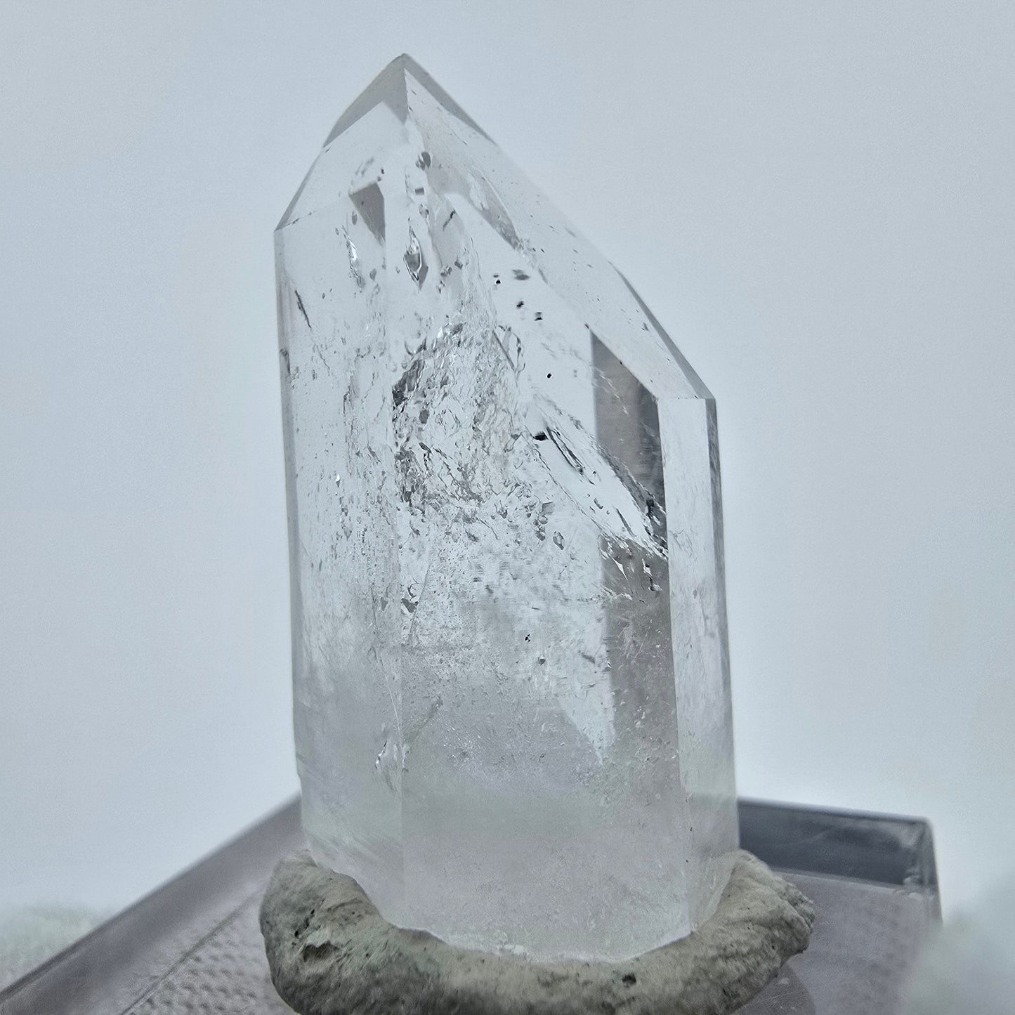 Klarer Phantom Hämatit Quarz Kristall Streep Mine, Goboboseb, Namibia 31*15*13mm
