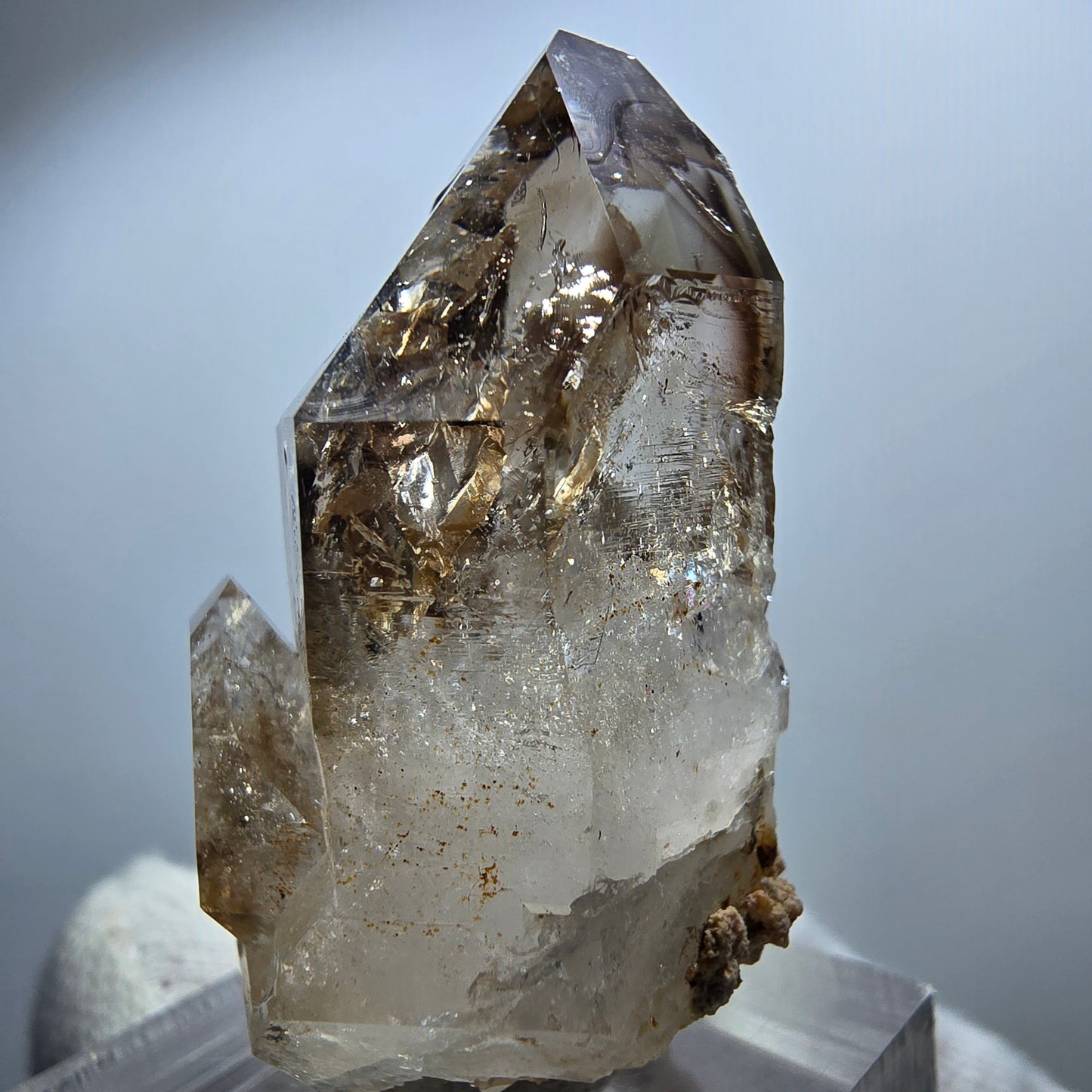 Clear Phantom Smoky Quartz Scepter Cluster Goboboseb, Namibia 42*29*24mm