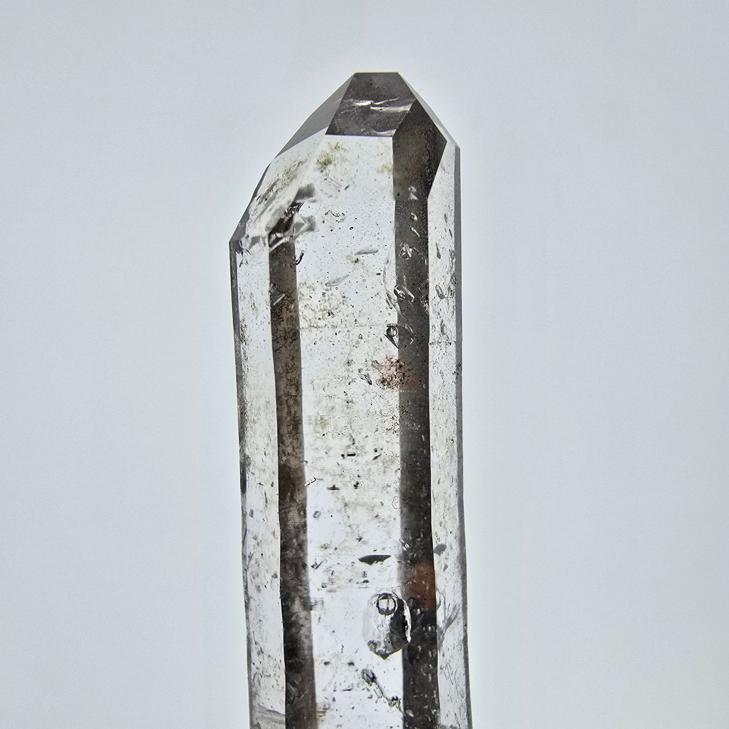 Enhydro Lemurian Smoky Quartz Scepter, 1x Bubble Valentine Pocket, Namibia 52*12*9mm