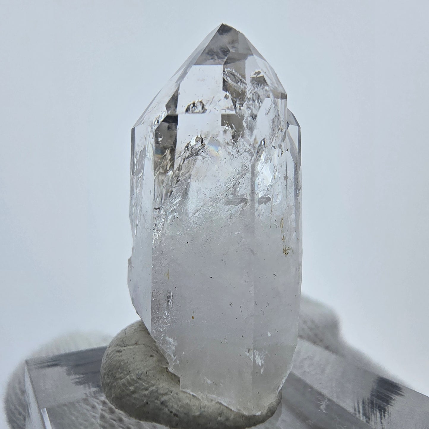 Klare Phantom Amethyst Quarz Spitze Streep Mine, Goboboseb, Namibia 29*15*12mm