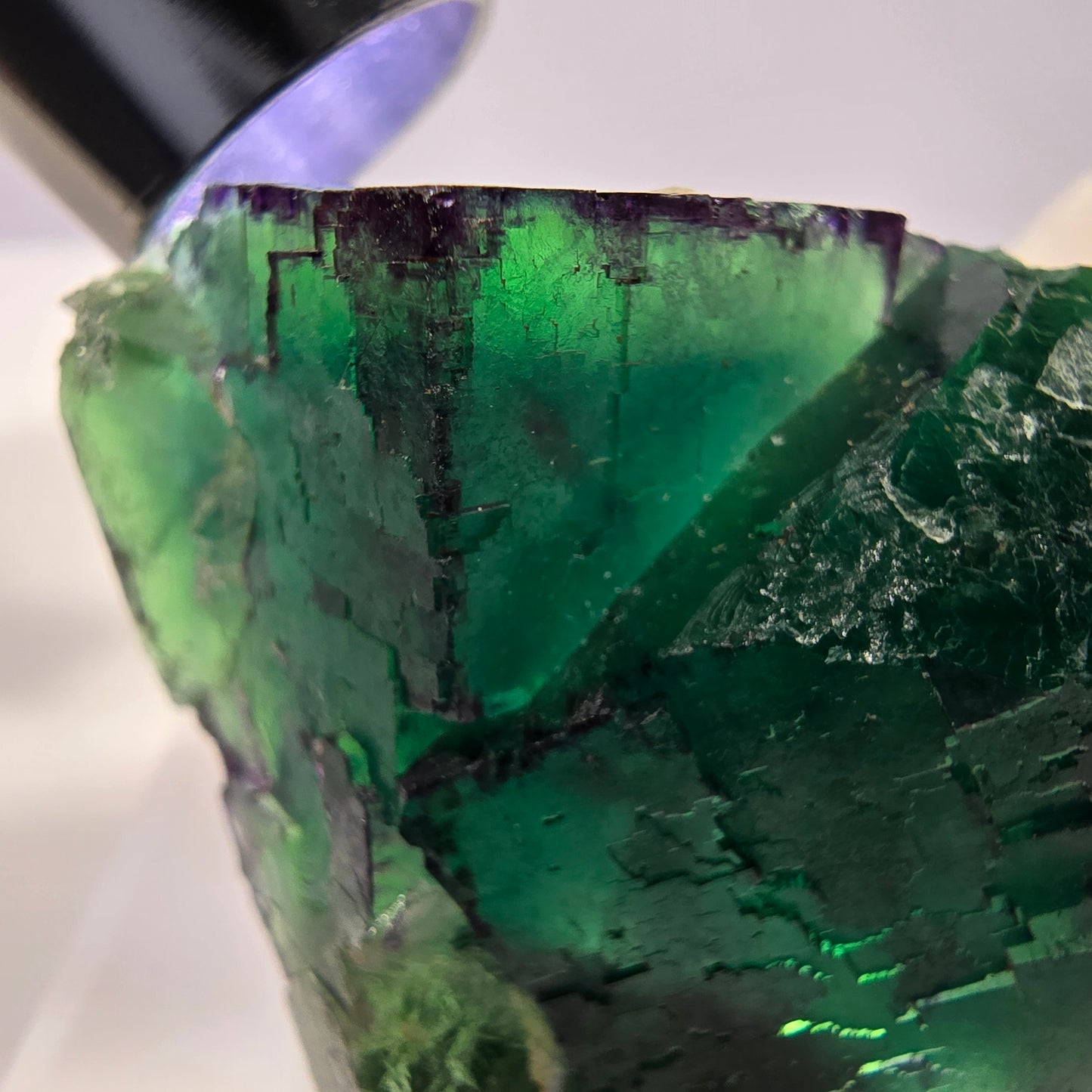 Spécimen de cube de fluorite fantôme parqueté zonal Okorusu, Namibie 53*43*21mm