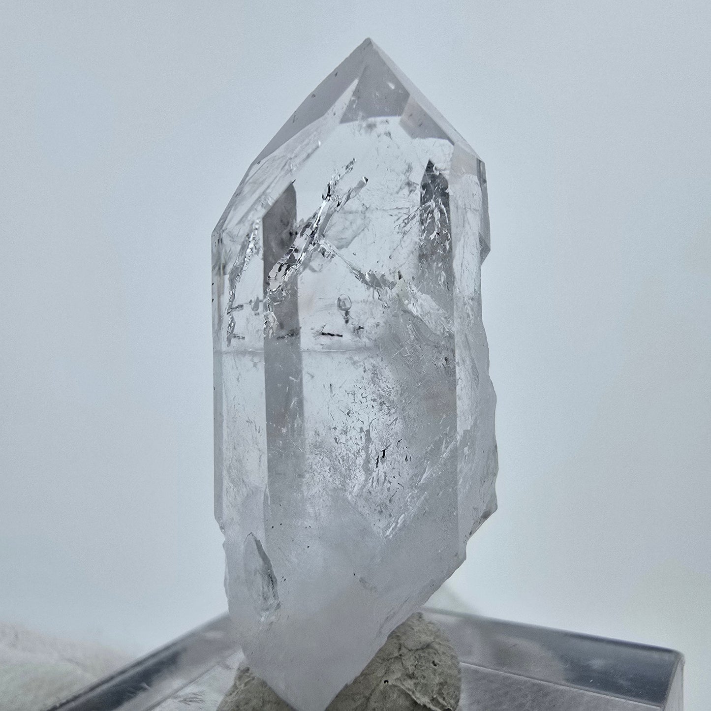 Klarer Harlekin Phantom Quarz Kristall Streep Mine, Goboboseb Namibia 33*14*11mm