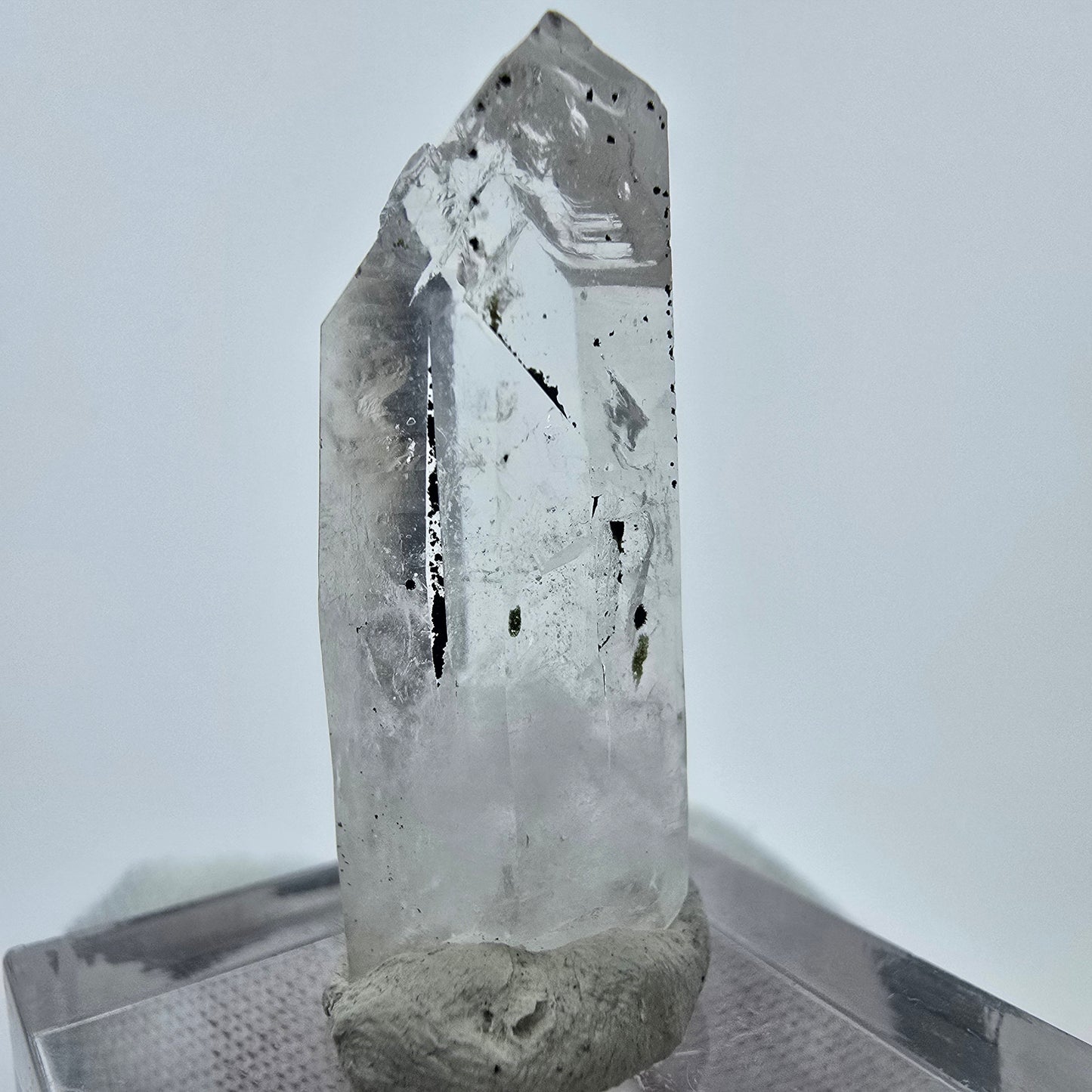 Enhydro Skelett Hämatit Quarz Kristall Streep Mine, Goboboseb Namibia 33*13*10mm