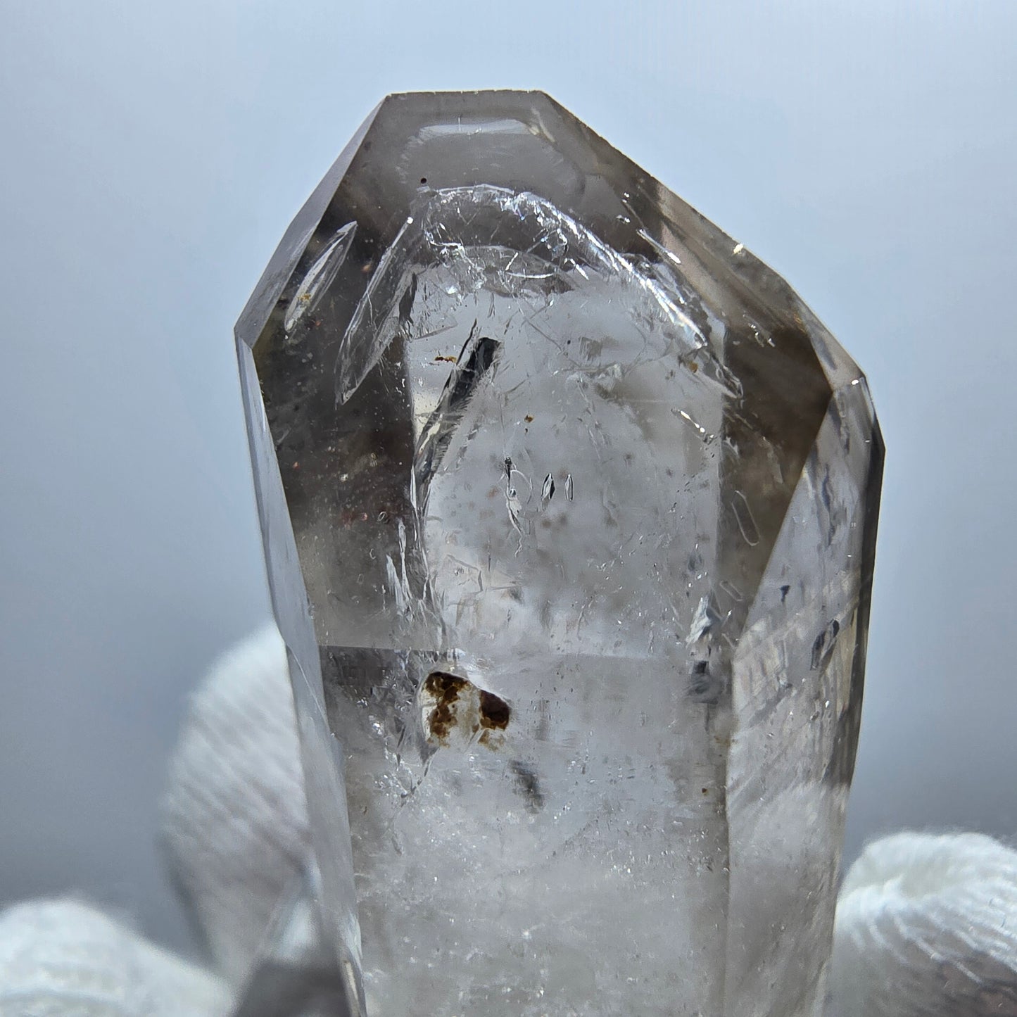 Enhydro Phantom Smoky Quartz Scepter, 1x Bubble Goboboseb, Namibia 36*17*16mm
