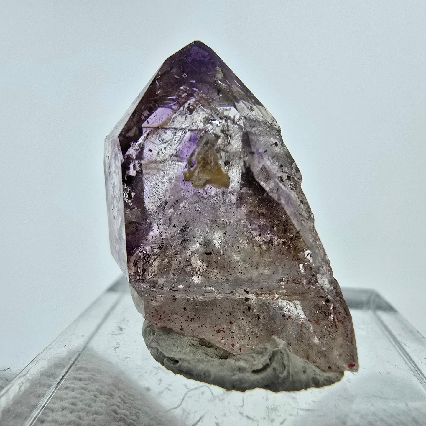 Clear Phantom Amethyst with Hematite Goboboseb, Namibia 23*20*14mm
