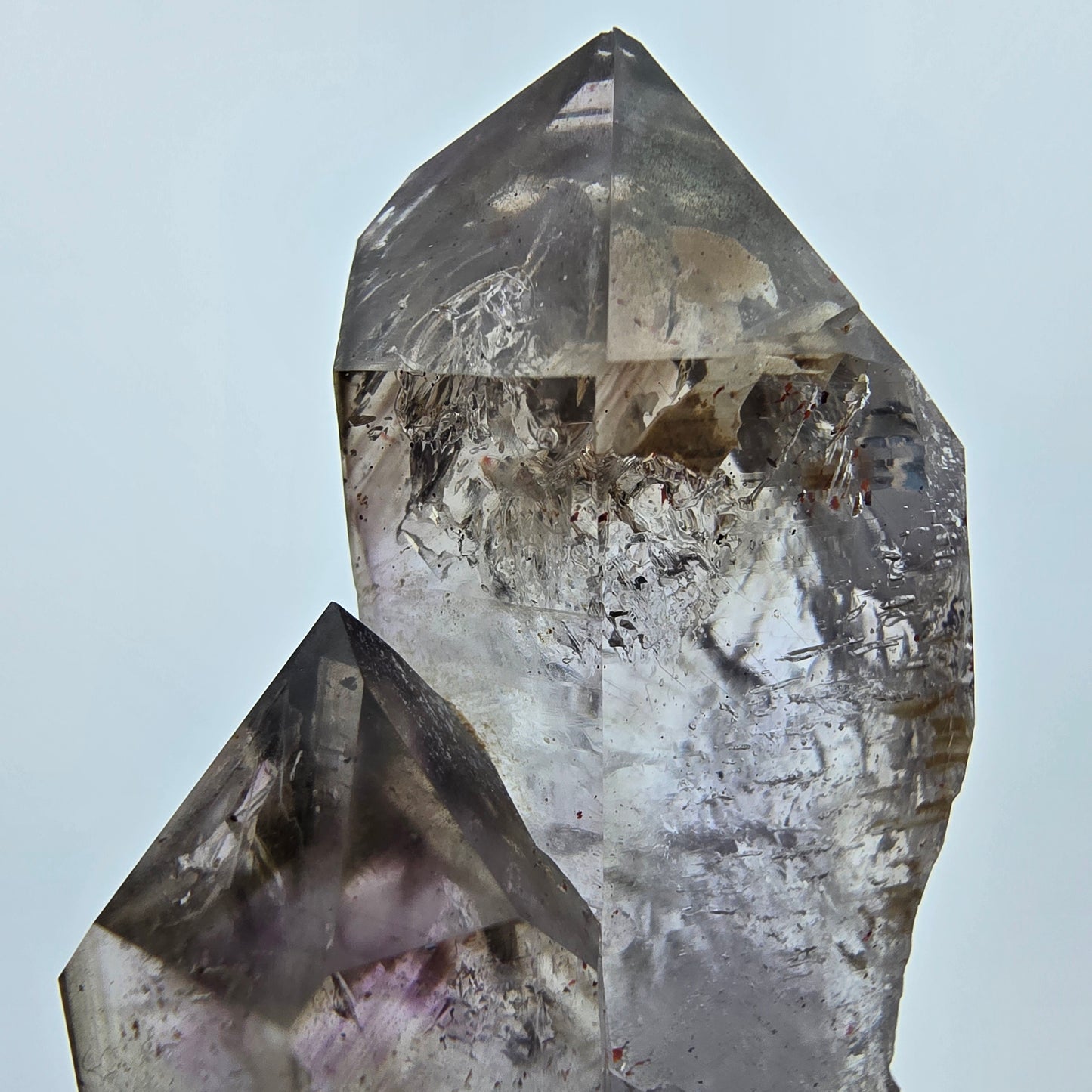 Enhydro Phantom Amethyst Skelett DT Zepter 3x Blase Goboboseb Namibia 61*25*16mm
