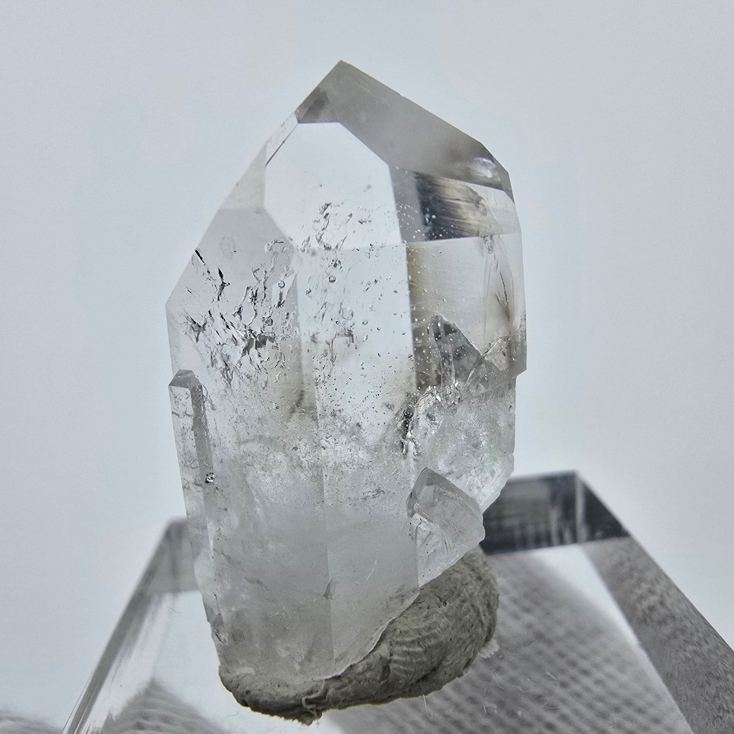 Enhydro Lemurian Phantom Quarz Spitze Streep Mine, Goboboseb, Namibia 27*17*14mm