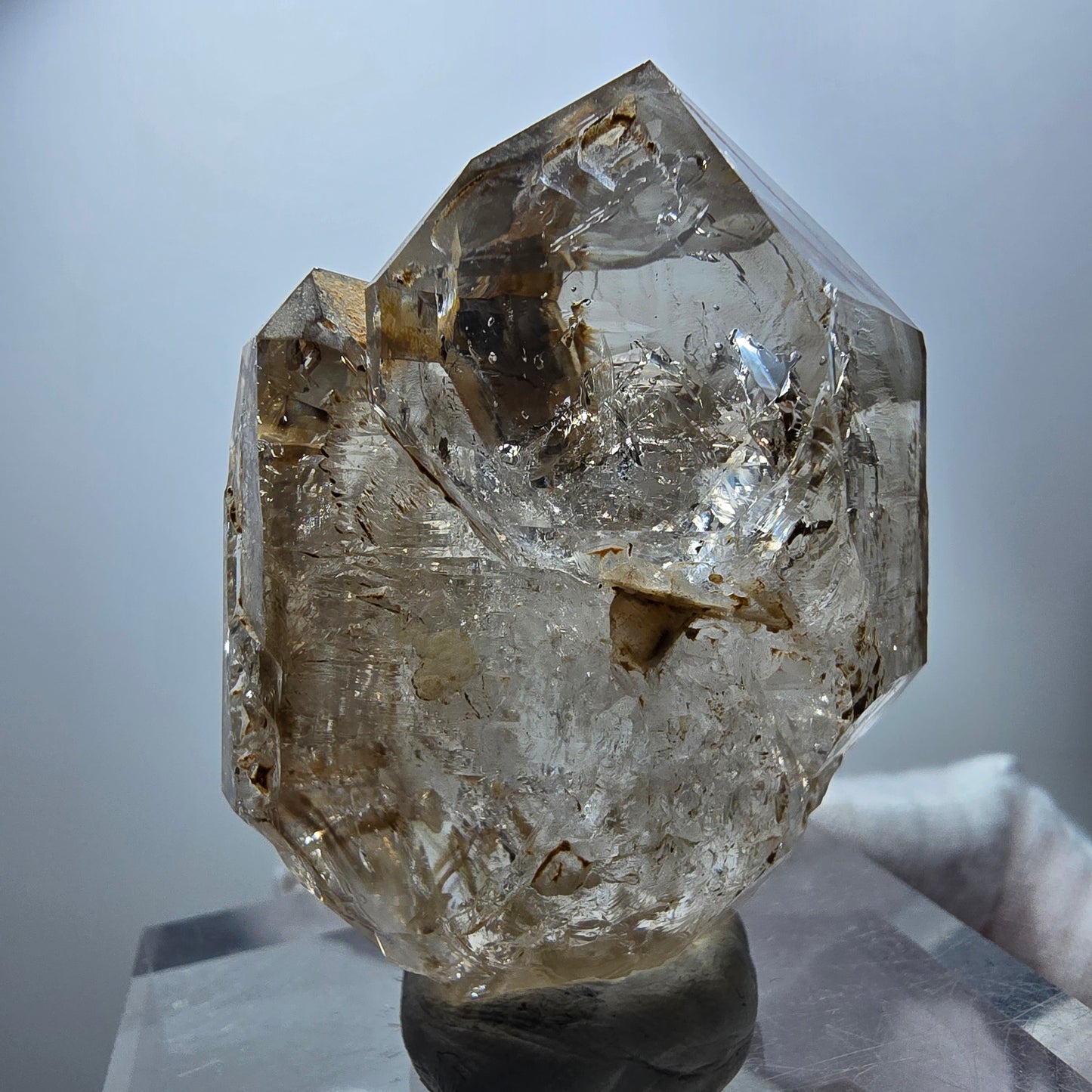 Phantom Rauchquarz Skelett DT Zepter Kristall Goboboseb, Namibia 50*37*20mm