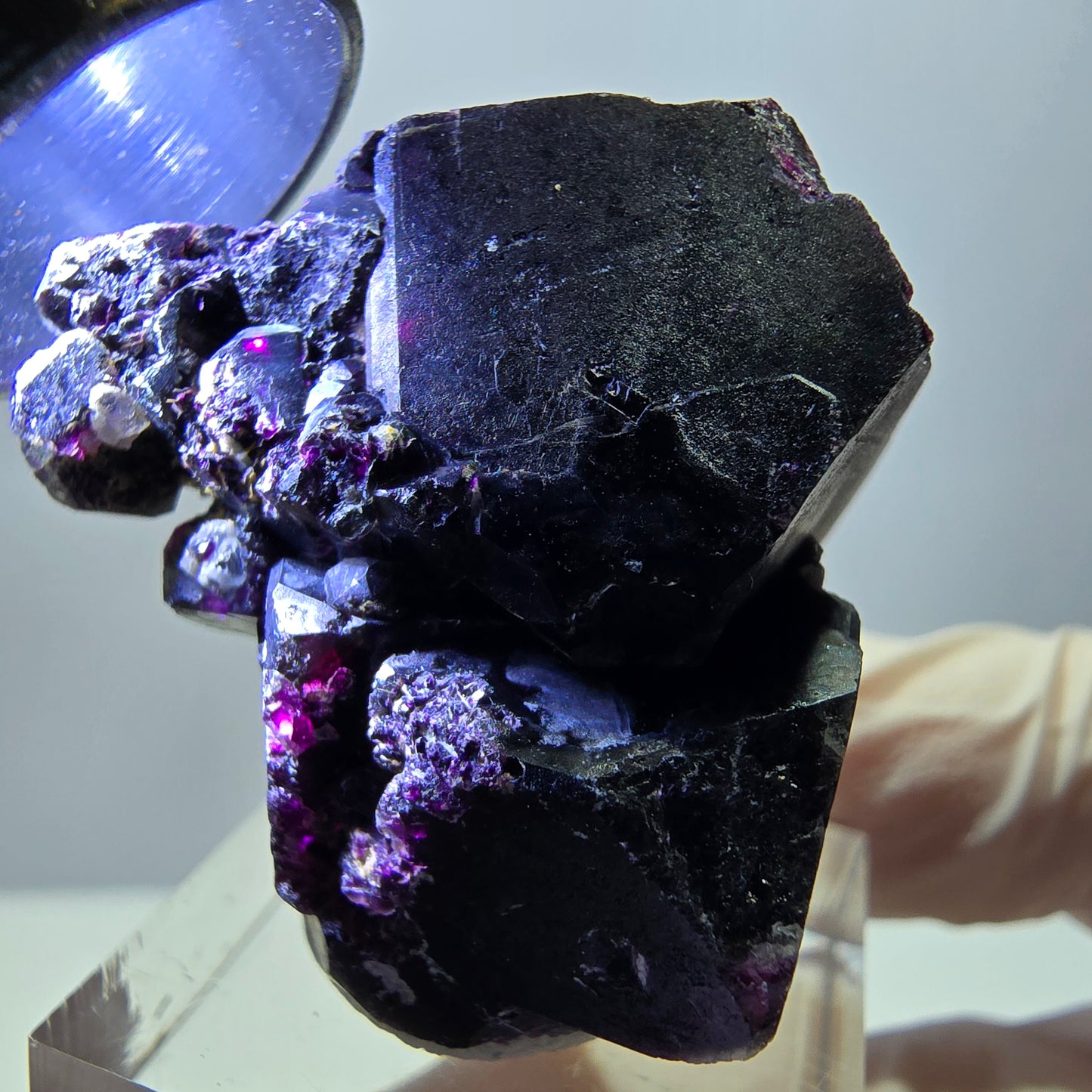 Rare Fluorite Cube Specimen, green purple Okorusu, Namibia 38*33*23mm