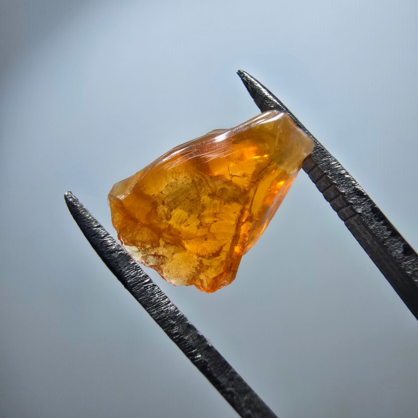 Seltener Feueropal Kristall, rot orange Mexiko 12*9*6mm