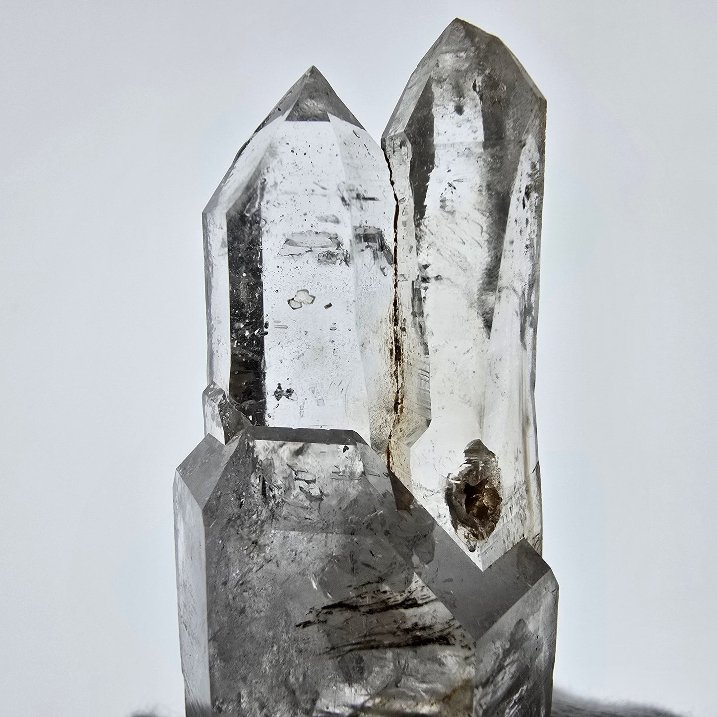 Skeleton Phantom Smoky Quartz DT Scepter Valentine Pocket Goboboseb Namibia 80*26*17mm