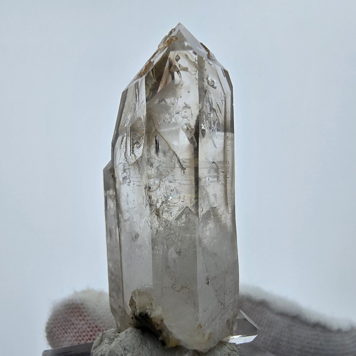 Enhydro Phantom Rauchquarz Spitzen 1x Blase Goboboseb, Namibia 43*22*17mm