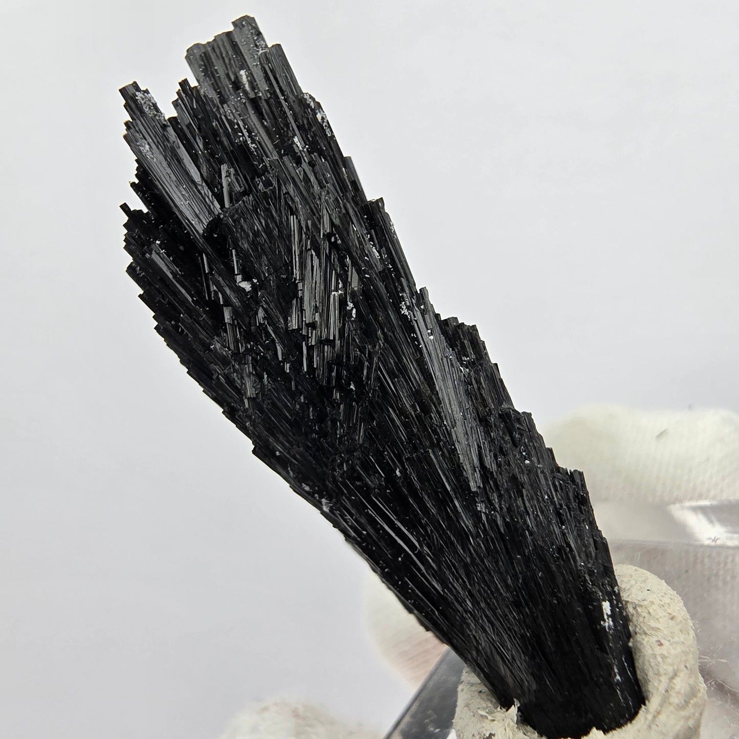 Seltene Schörl Turmalin Stufe schwarz Erongo, Namibia 45*19*11mm Sammlung