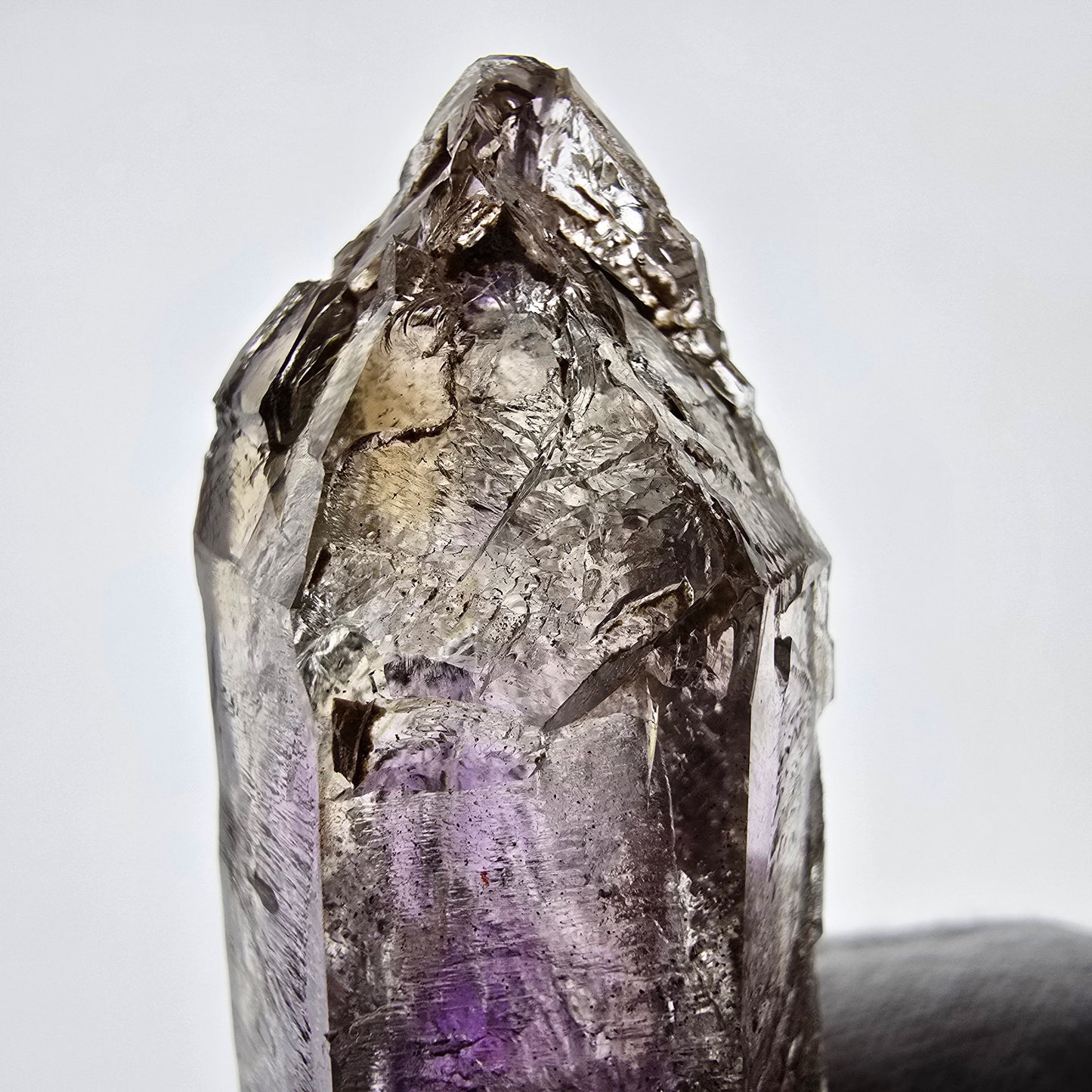 Sceptre d'améthyste squelette Enhydro, 3x Bubble Valentine Pocket Goboboseb Namibie 78*27*23mm
