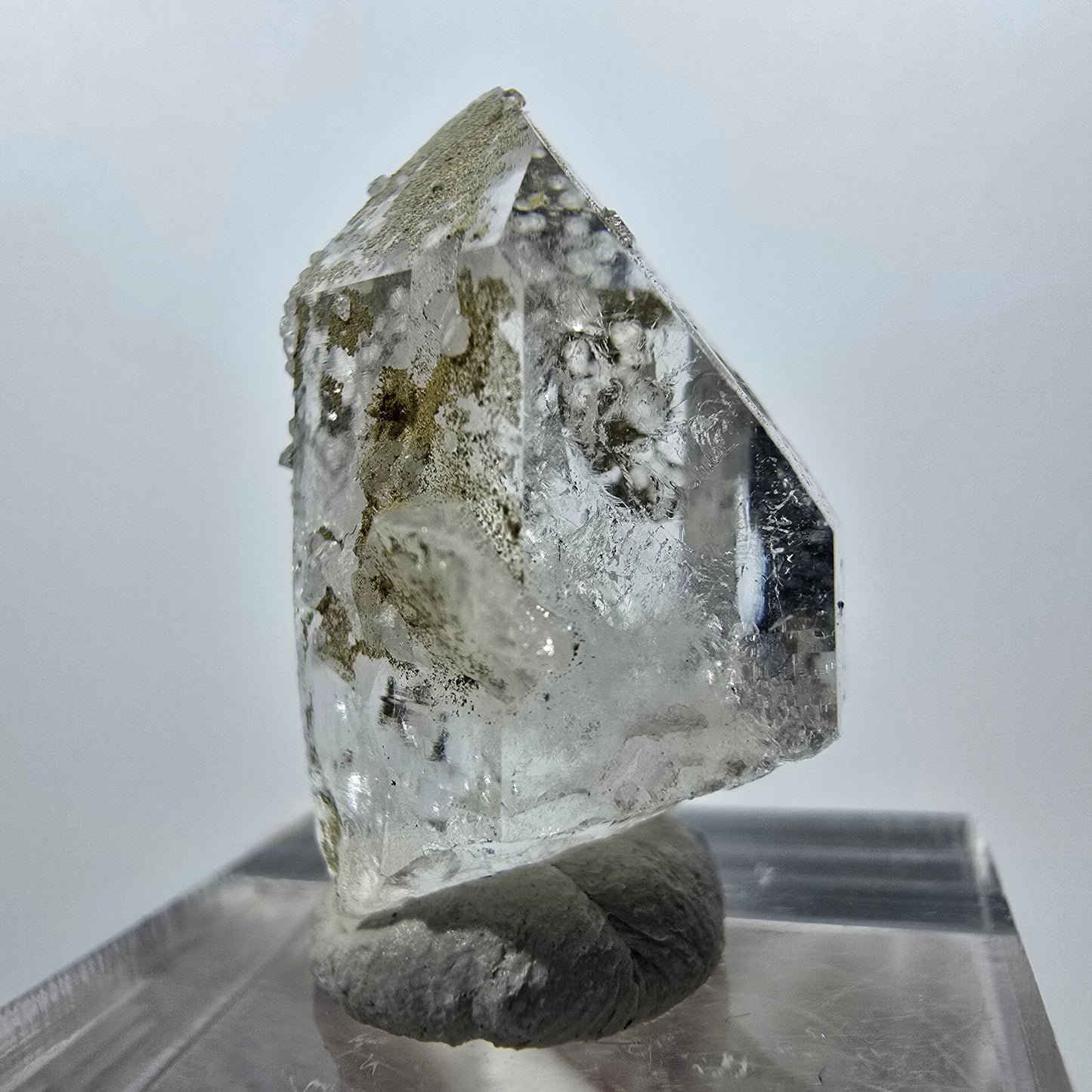 Clear Quartz with Analcime Point Streep Mine, Goboboseb, Namibia 26*19*16mm