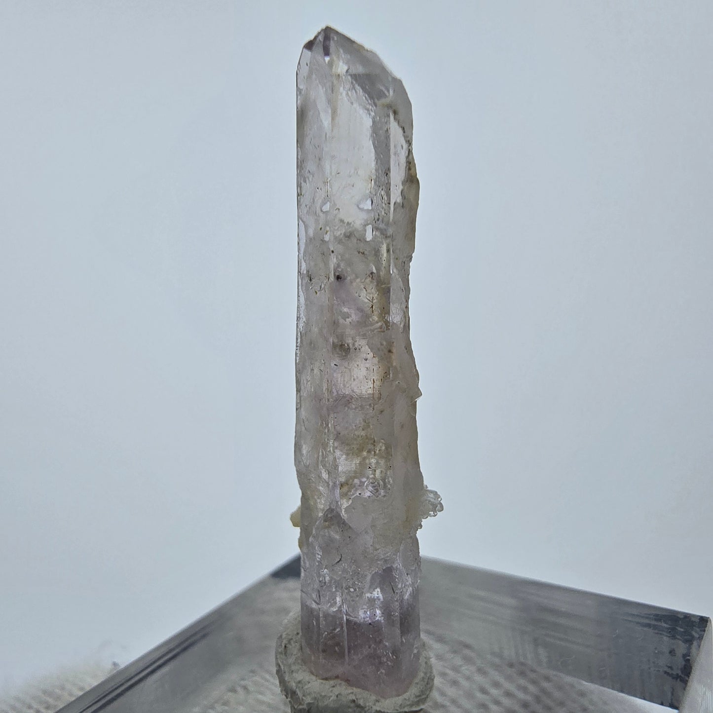 Enhydro Phantom Rauchquarz mit Calcit, 1x Blase Goboboseb, Namibia 33*9*6mm