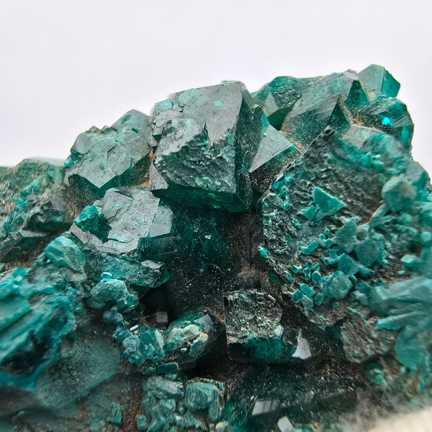 Seltene Diotas XX mit Azurit Stufe Kaokoveld, Namibia 33*30*8mm Sammlung