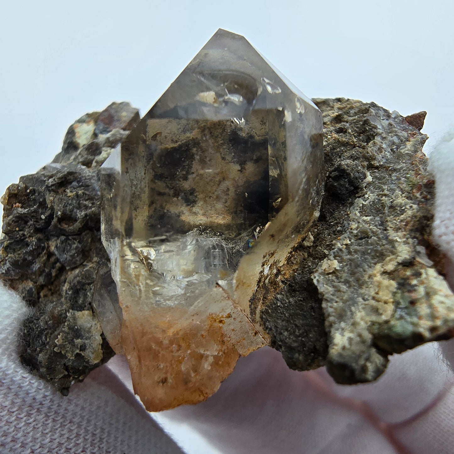 Phantom Rauchquarz Zepter auf Matrix Goboboseb, Namibia 39*33*20mm Sammlung