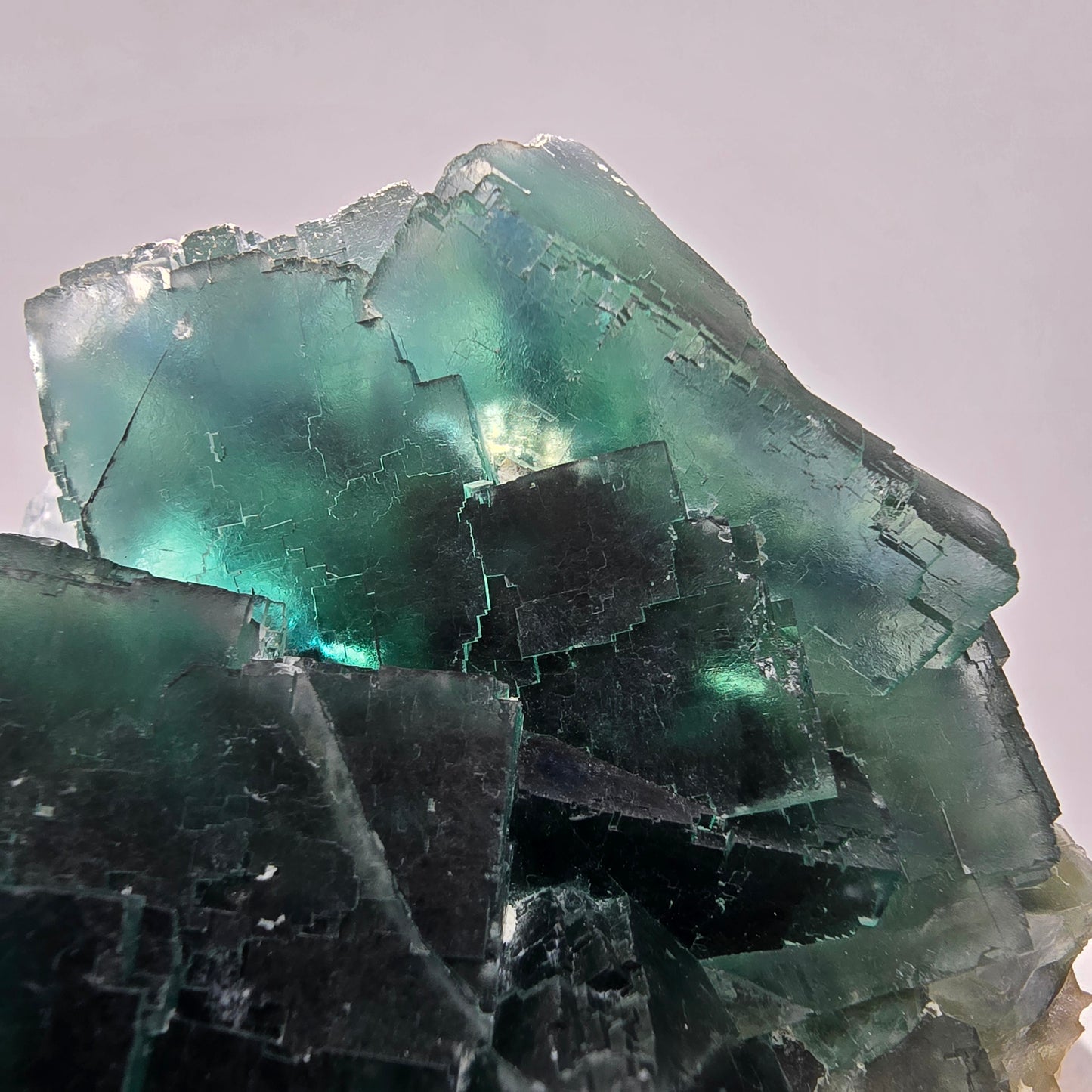 Große Phantom Fluorit Würfel Stufe grün Okorusu, Namibia 97*92*67mm Sammlung