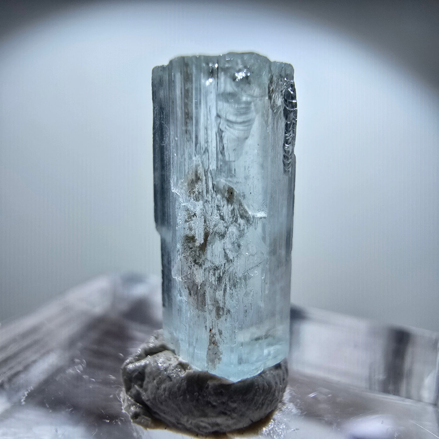 Klarer Aquamarin Kristall, blau Nagar, Pakistan 15*8*7mm