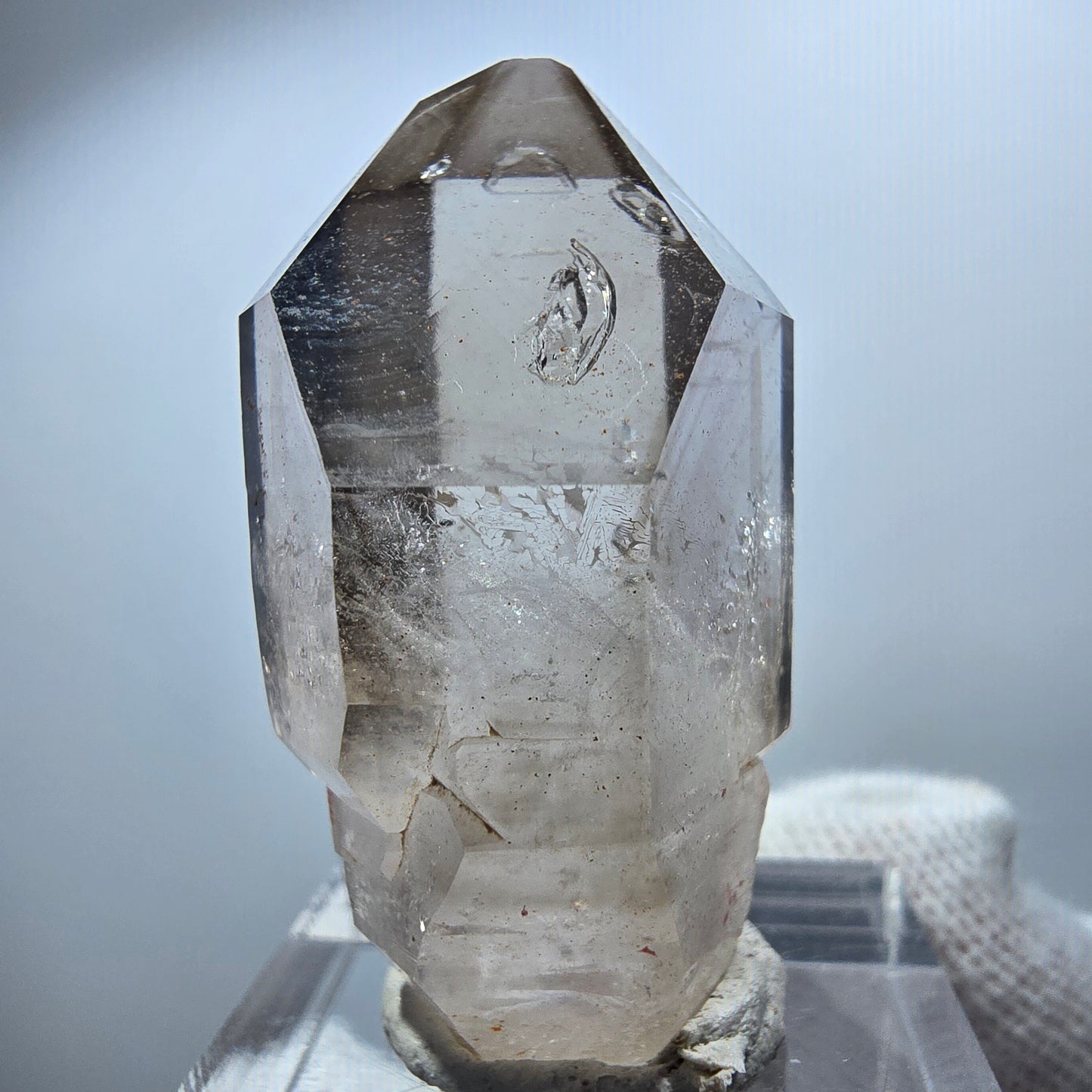 Enhydro Phantom Smoky Quartz Scepter, 1x Bubble Goboboseb, Namibia 40*22*16mm