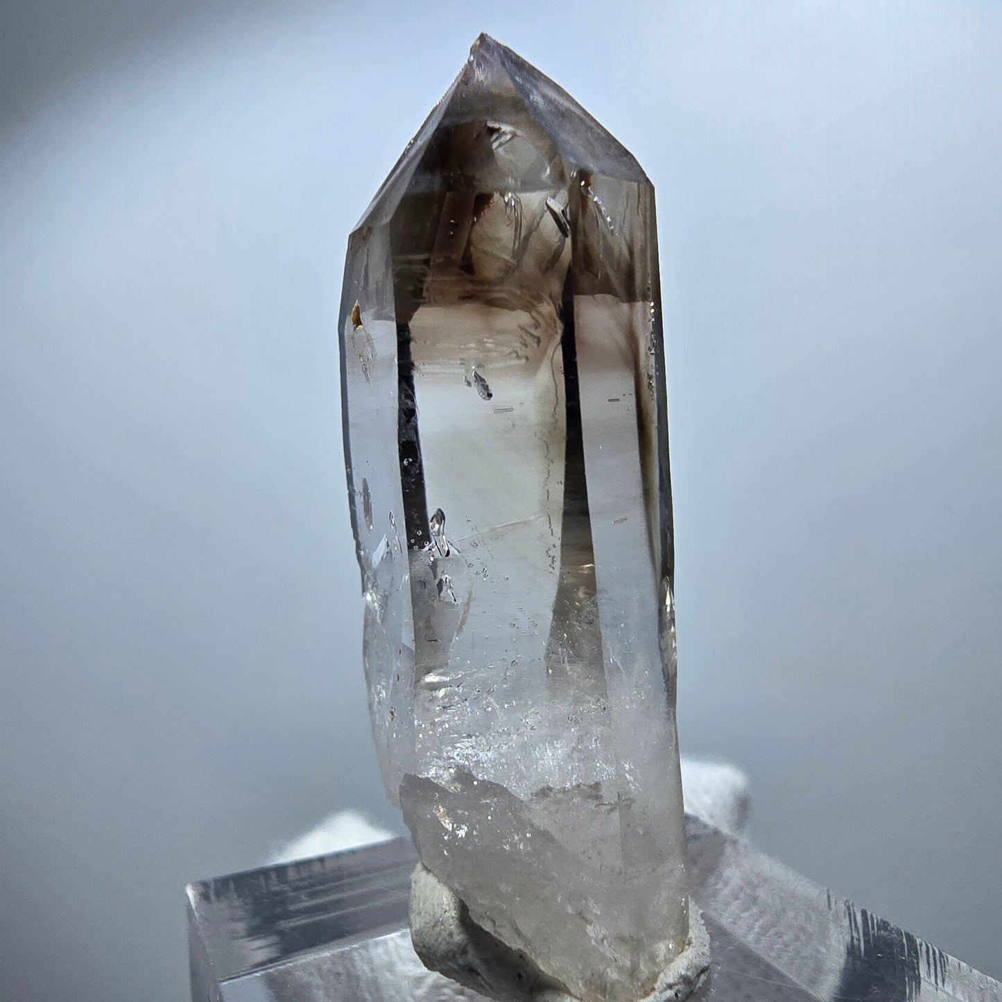 Enhydro Phantom Smoky Quartz Scepter, 1x Bubble Goboboseb, Namibia 39*15*11mm