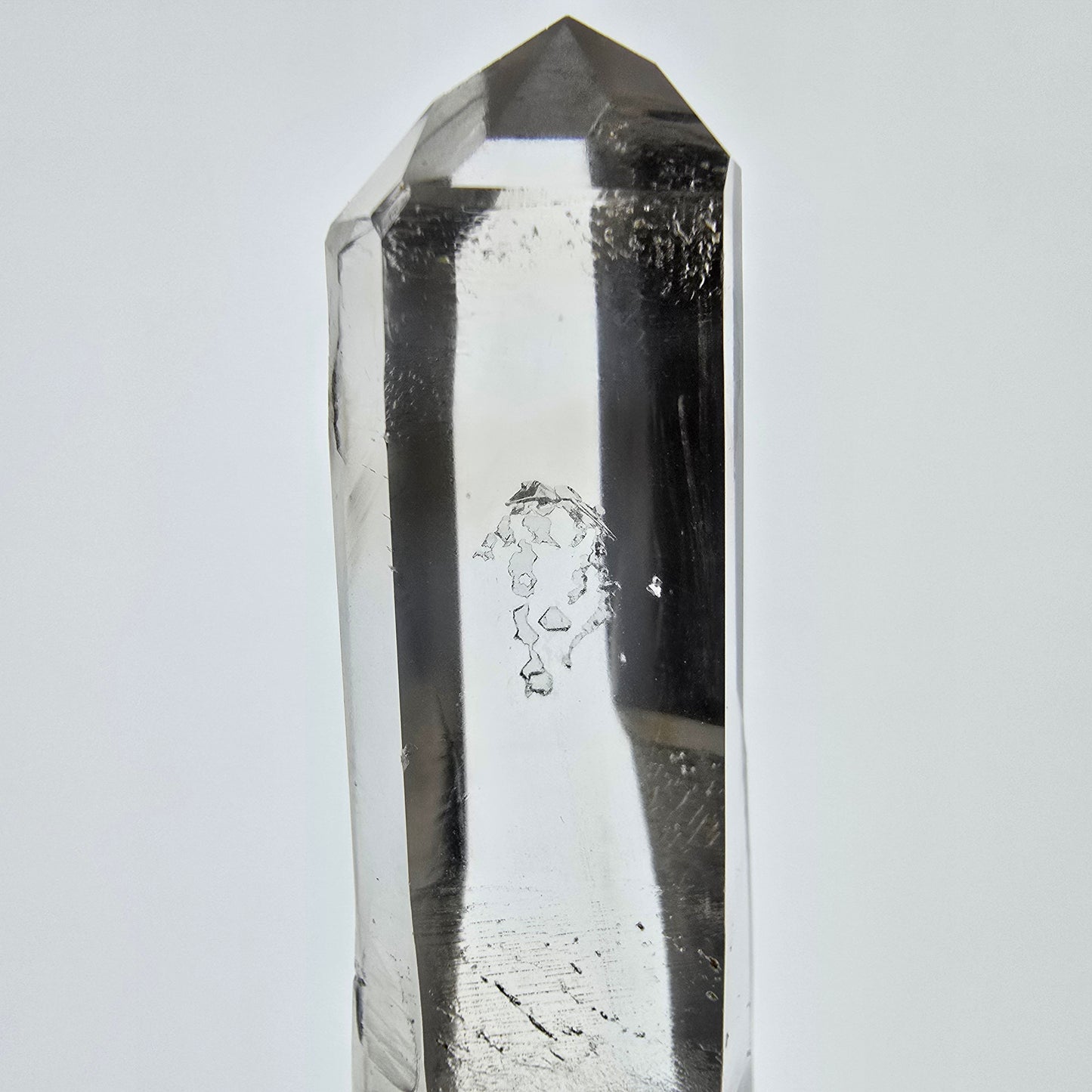 Skeleton Phantom Smoky Quartz Scepter Valentine Pocket, Namibia 59*16*12mm