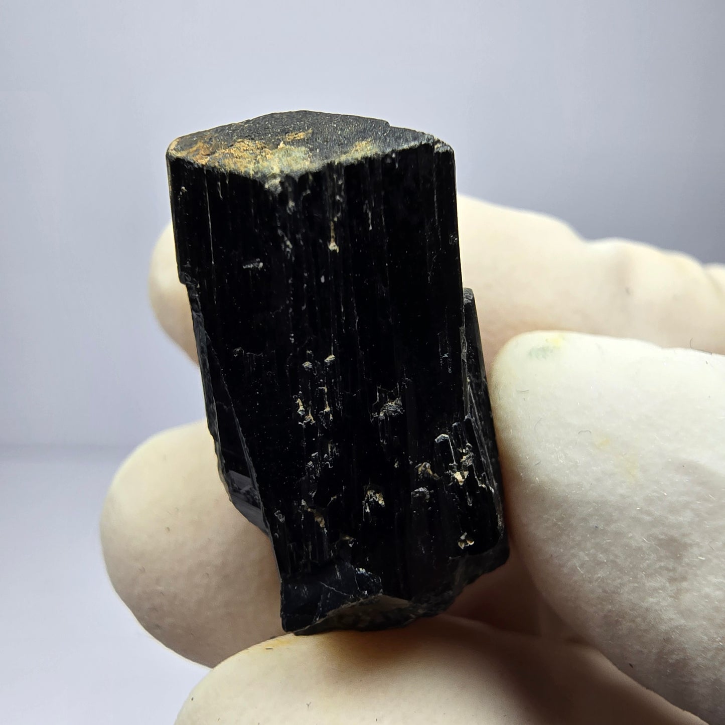 Schöne Schörl Turmalin Stufe schwarz Erongo, Namibia 24*12*14mm Sammlung