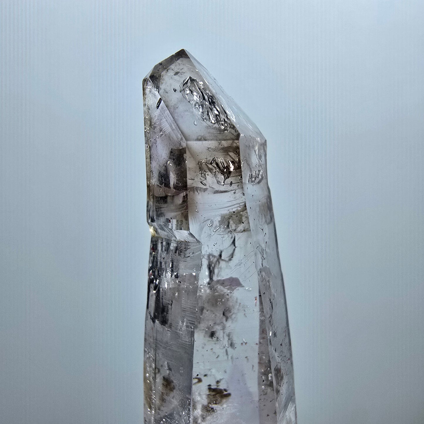 Klare Phantom Rauchquarz Zepter Spitze Goboboseb, Namibia 51*12*12mm