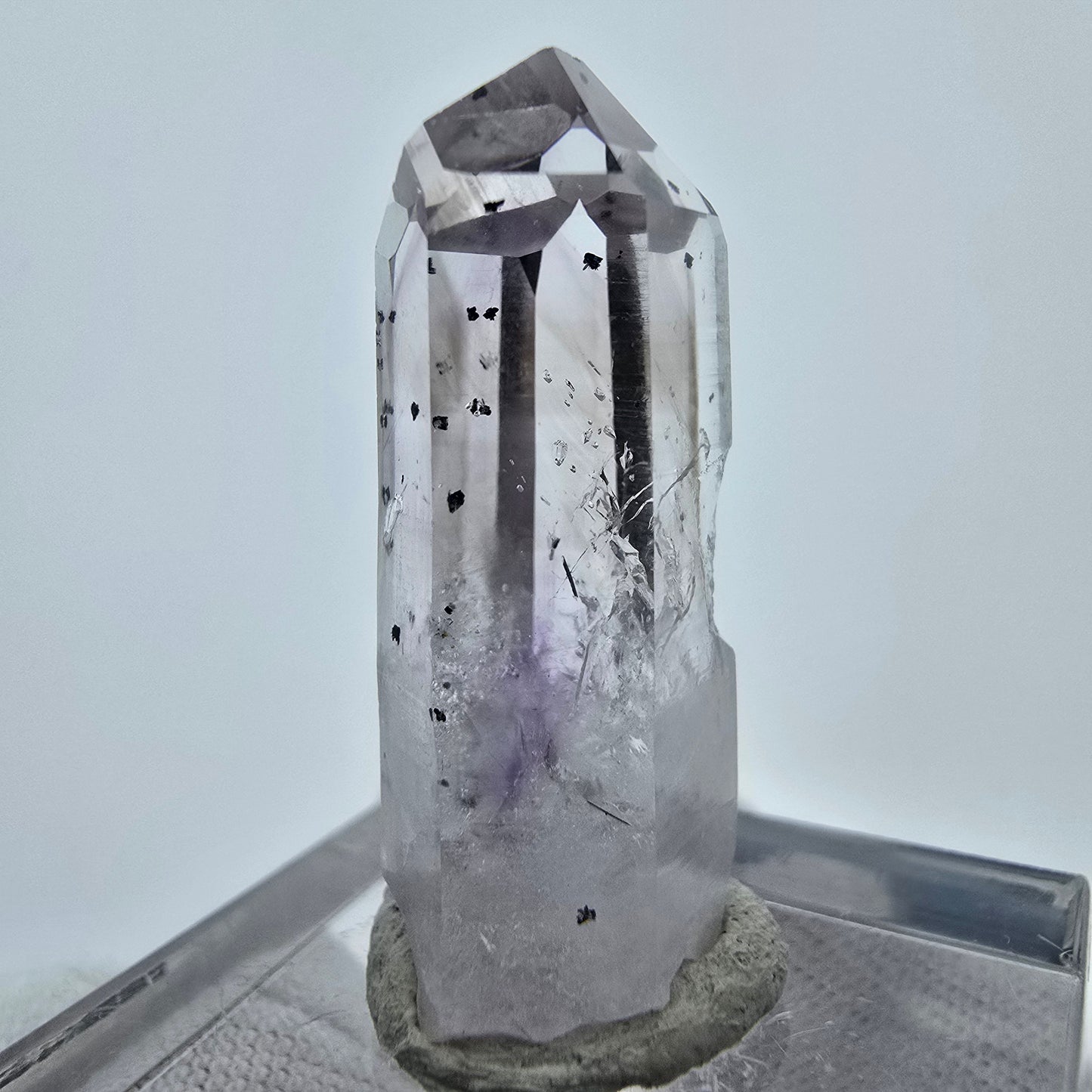 Phantom Amethyst Hämatit Kristall Streep Mine Goboboseb Namibia 29*13*8mm