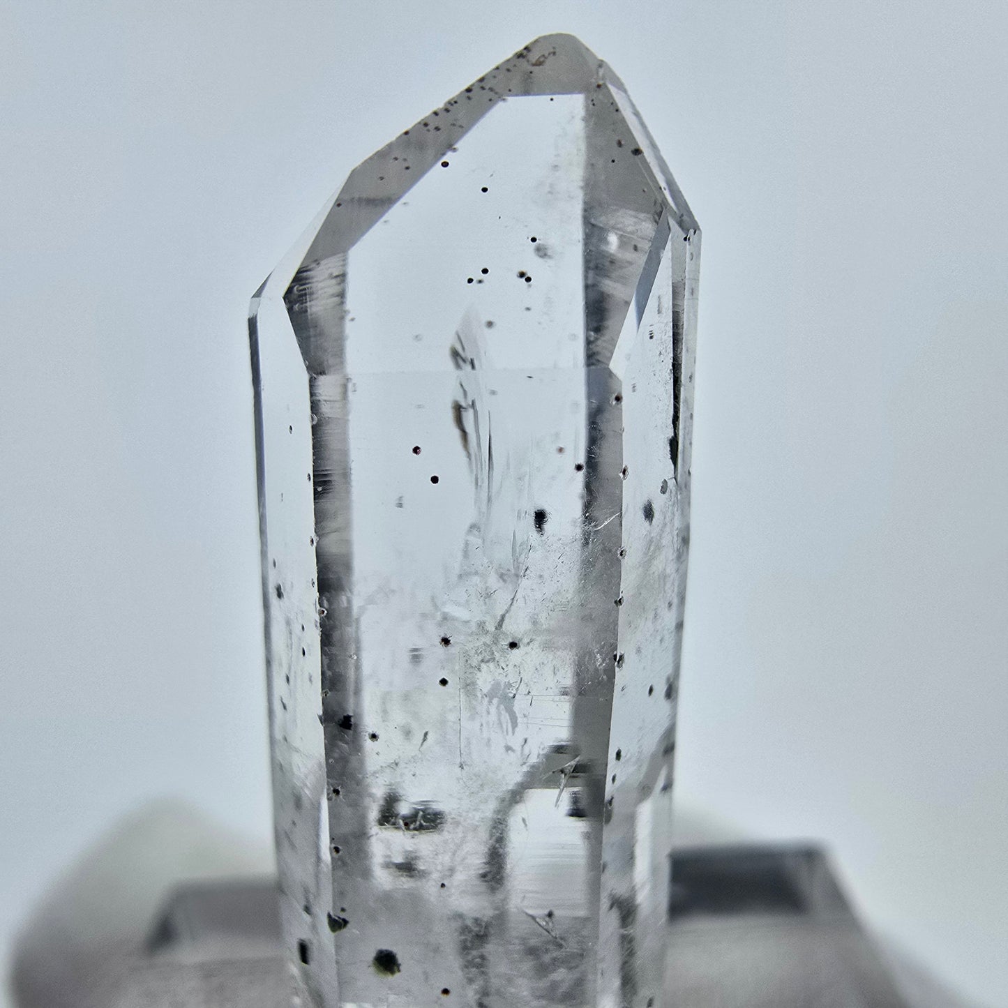 Klarer Hämatit Quarz Kristall Streep Mine, Goboboseb, Namibia 32*11*10mm