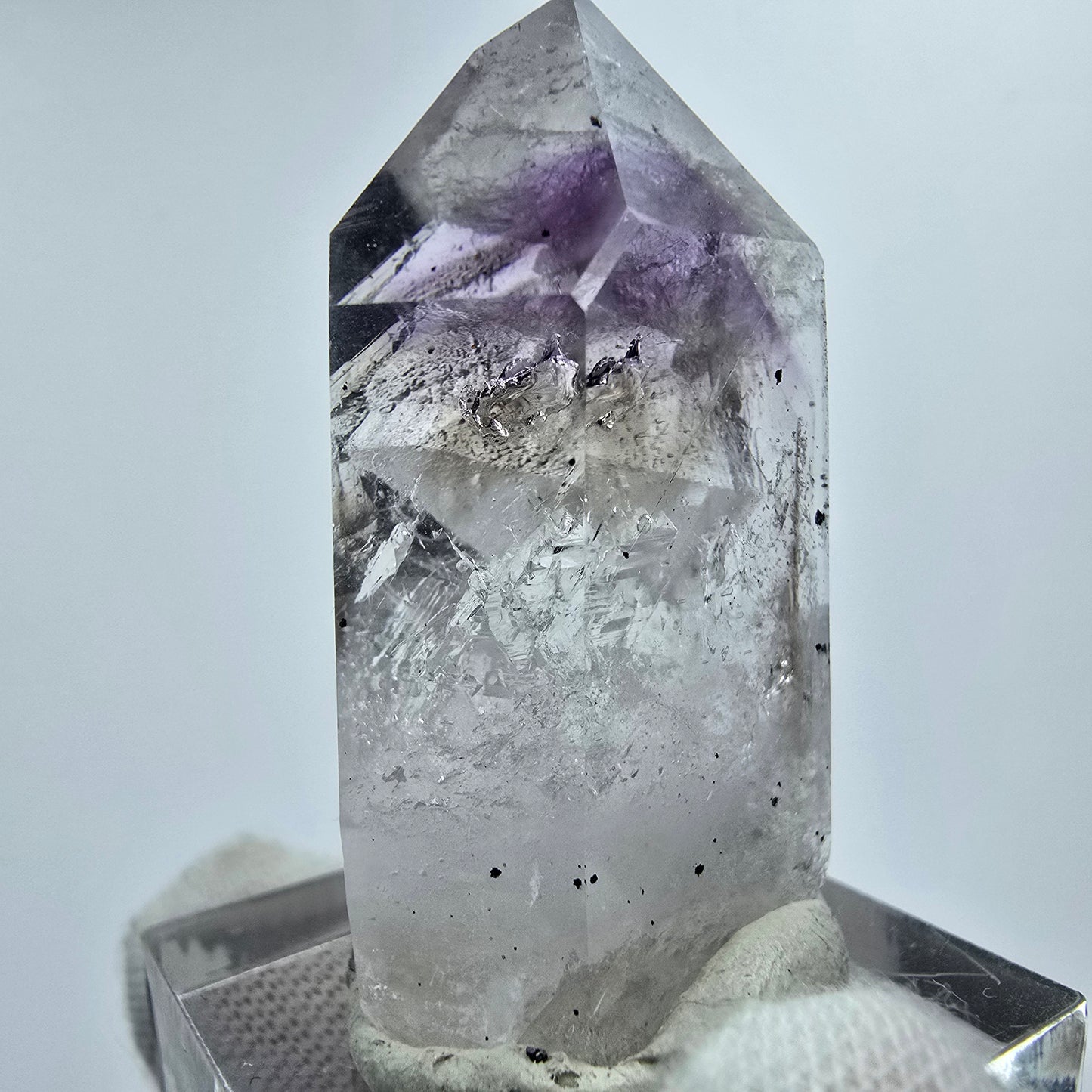 Enhydro Phantom Amethyst Hämatit 2x Blase Streep Mine Gobo. Namibia 39*20*14mm