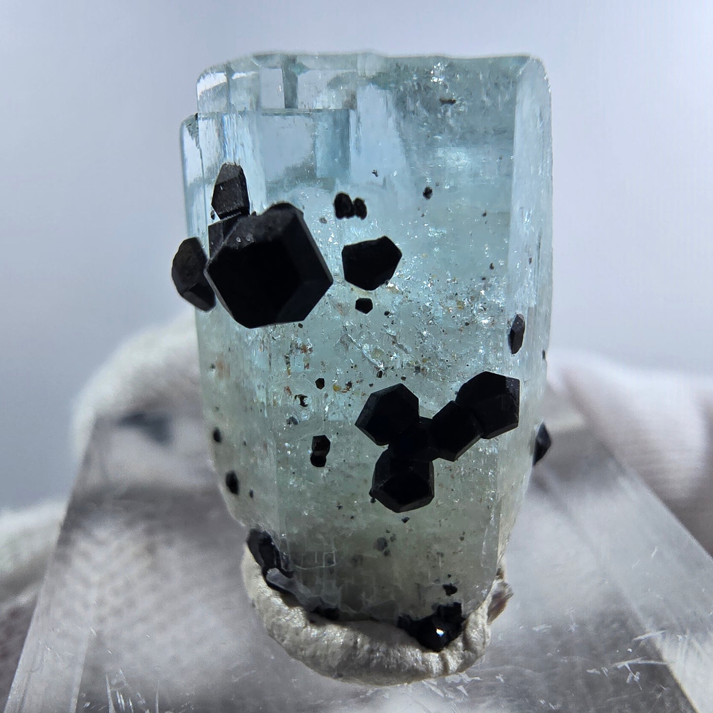 Aigue-marine Setlene, tourmaline Schörl stade Erongo, Namibie 21*15*14mm