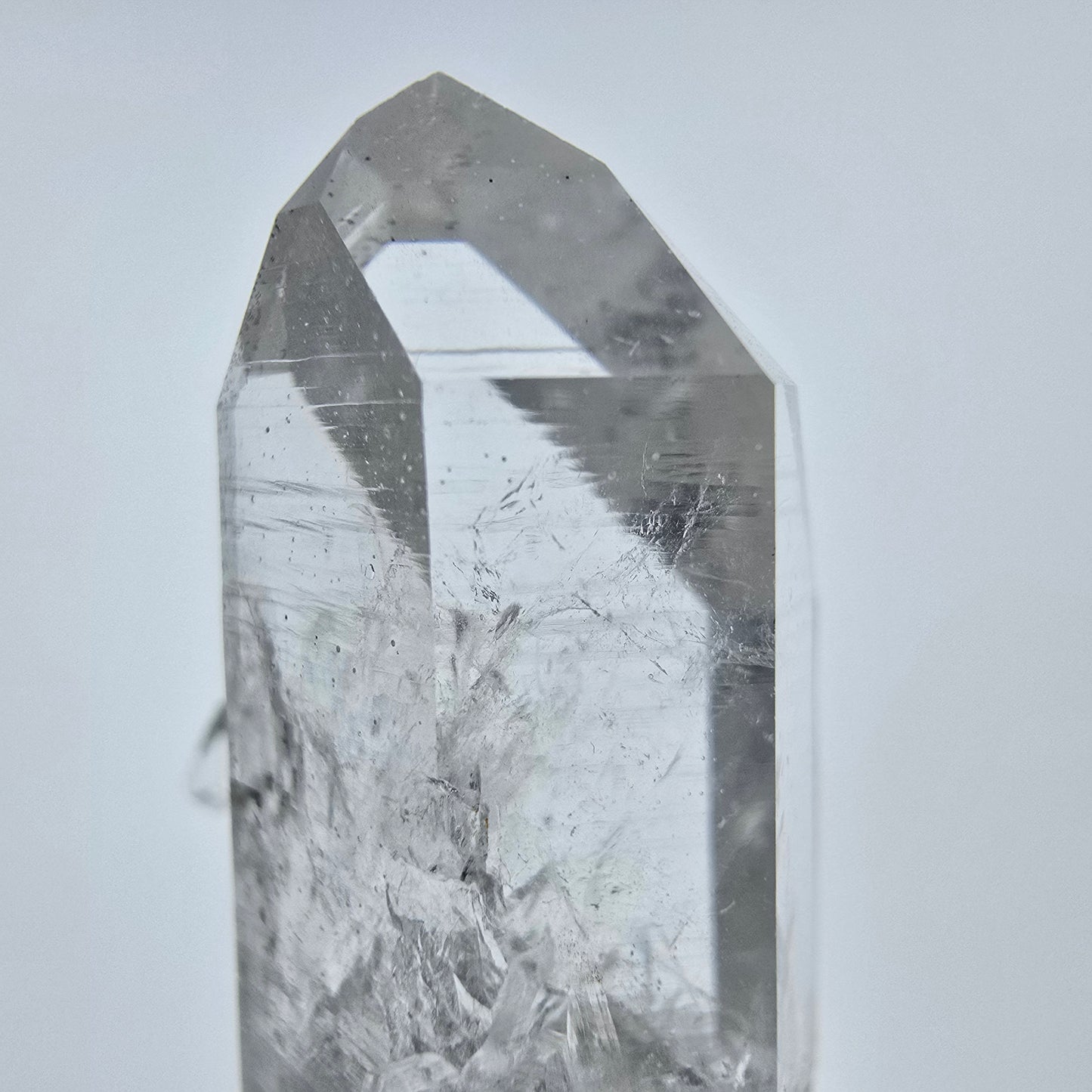 Klarer Phantom Hämatit Quarz Kristall Streep Mine, Goboboseb, Namibia 33*20*16mm