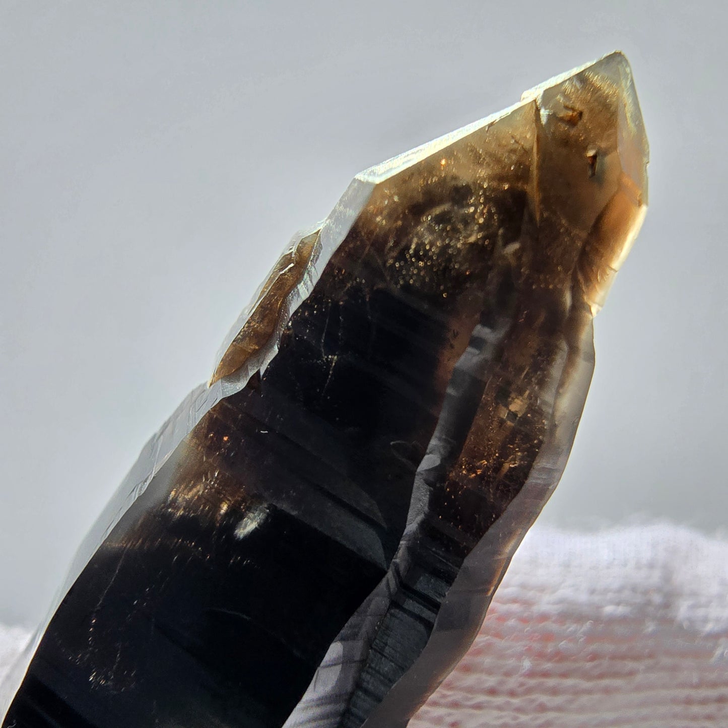 Skeleton Phantom Smoky Quartz DT Scepter Valentine Pocket, Namibia 59*18*15mm