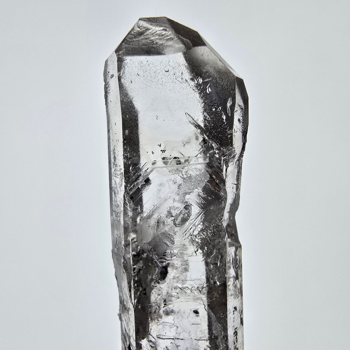 Sceptre squelette en quartz fumé Enhydro, 1 pochette bulle Saint-Valentin, Namibie 56 x 14 x 9 mm