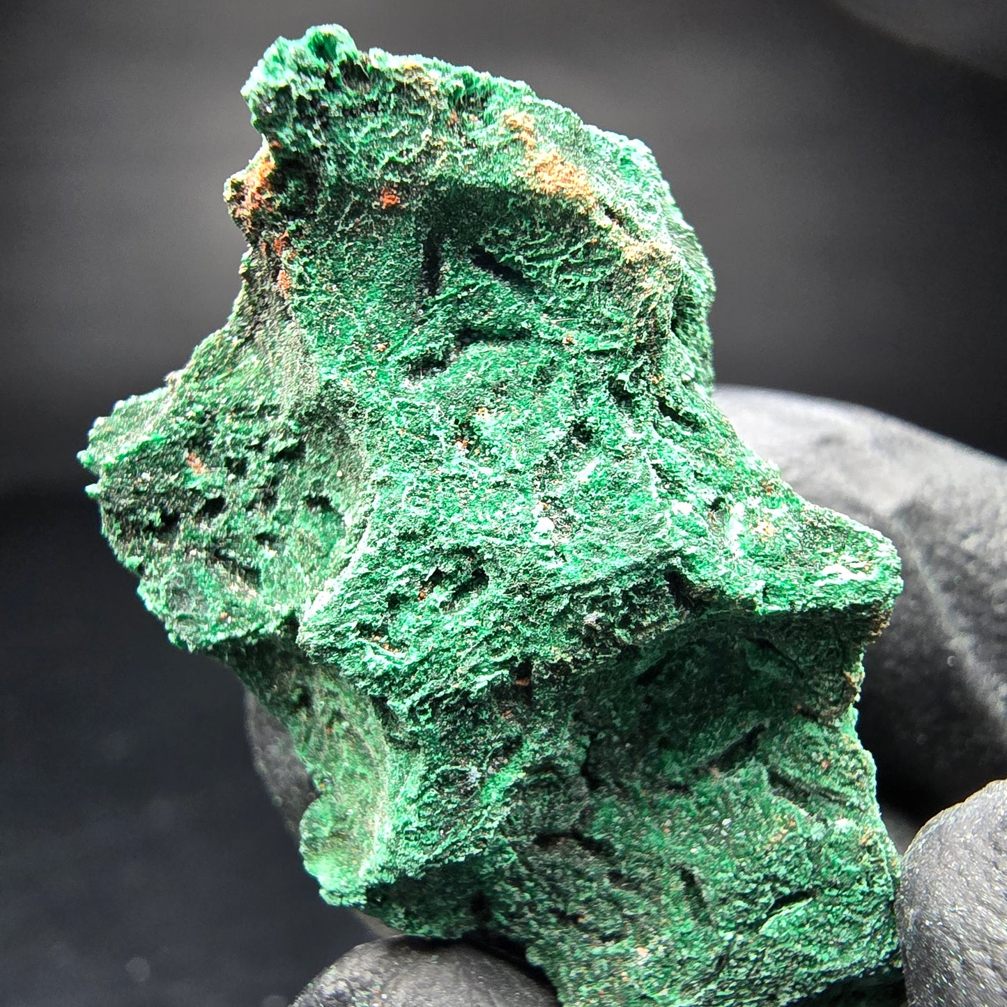 Seltene Malachit Stufe, grün Kaokoveld, Namibia 38*23*16mm Mineraliensammlung