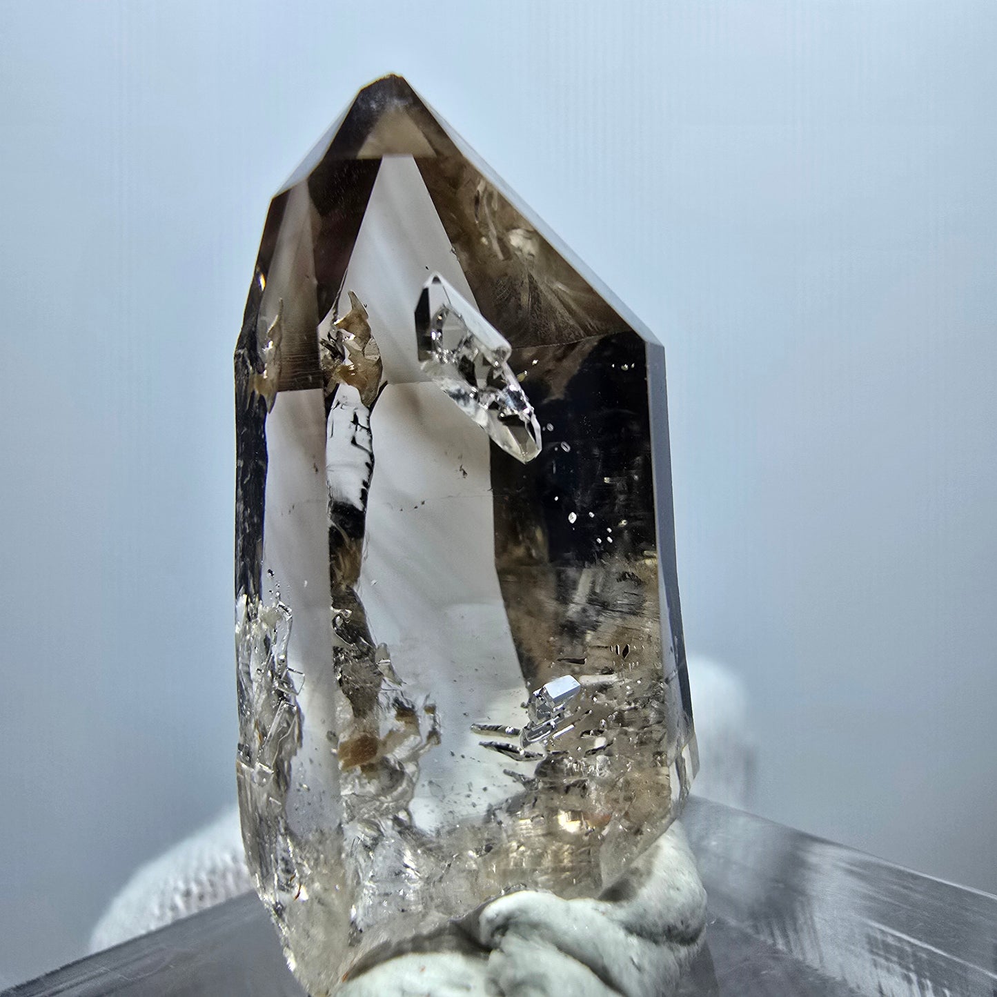 Clear Phantom Smoky Quartz Scepter Point Goboboseb, Namibia 28*14*12mm