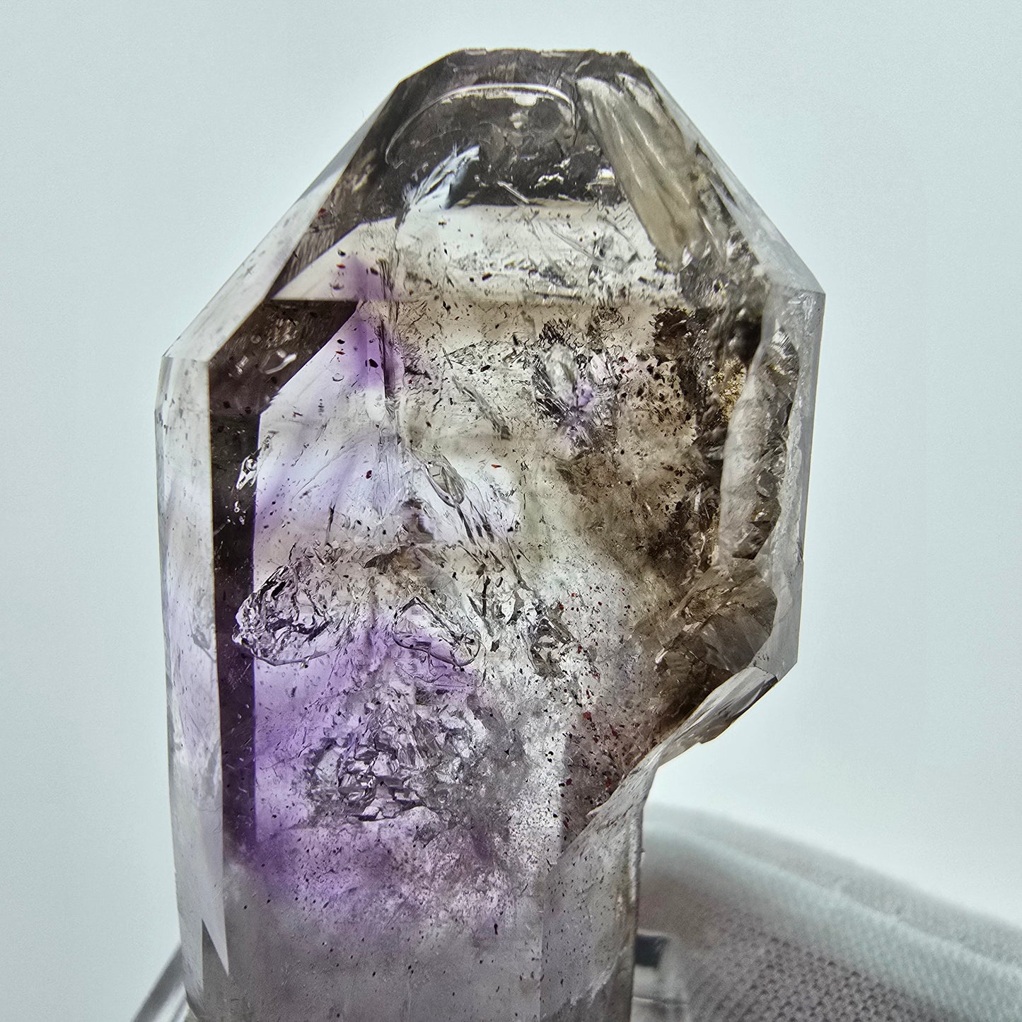 Enhydro Phantom Amethyst Zepter, 1x Blase Goboboseb Namibia 47*27*16mm, Sammlung