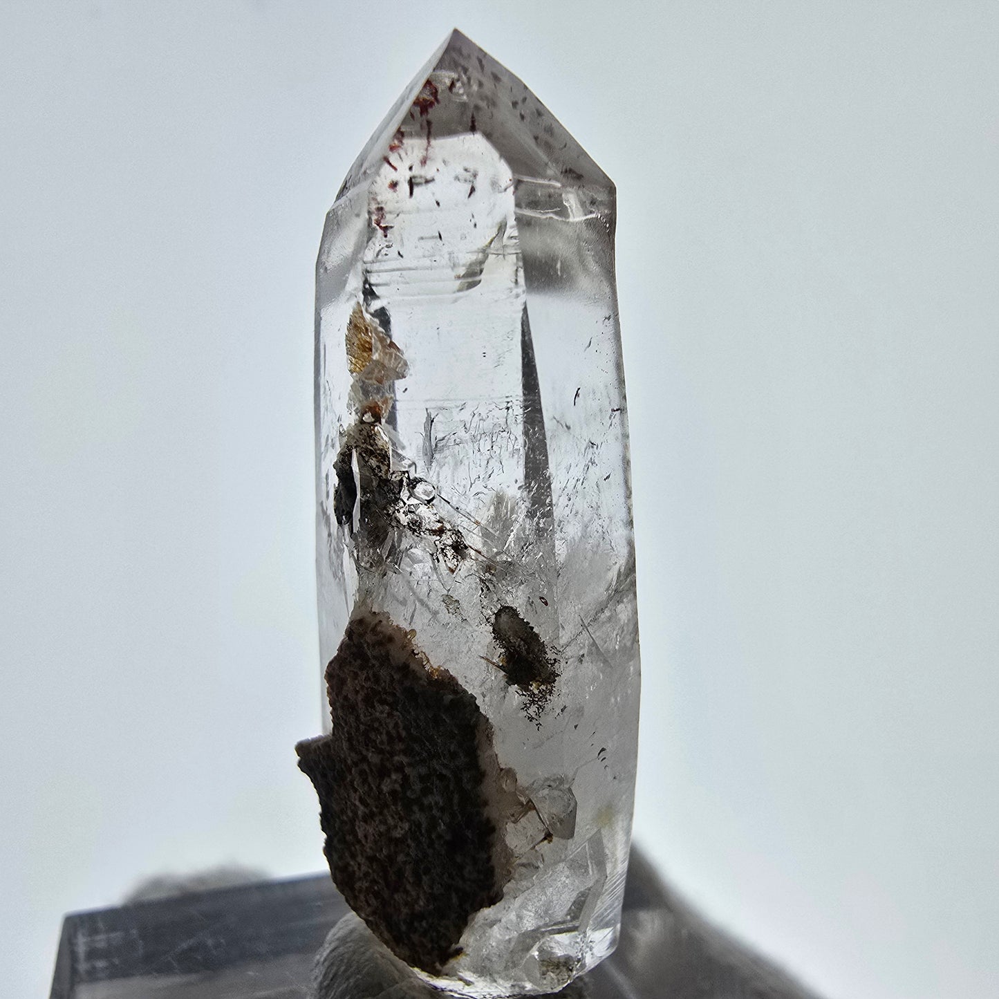 Harlequin Phantom Smoky Quartz DT Zepter Valentine Pocket Gobo. Namibia 28*15*11mm