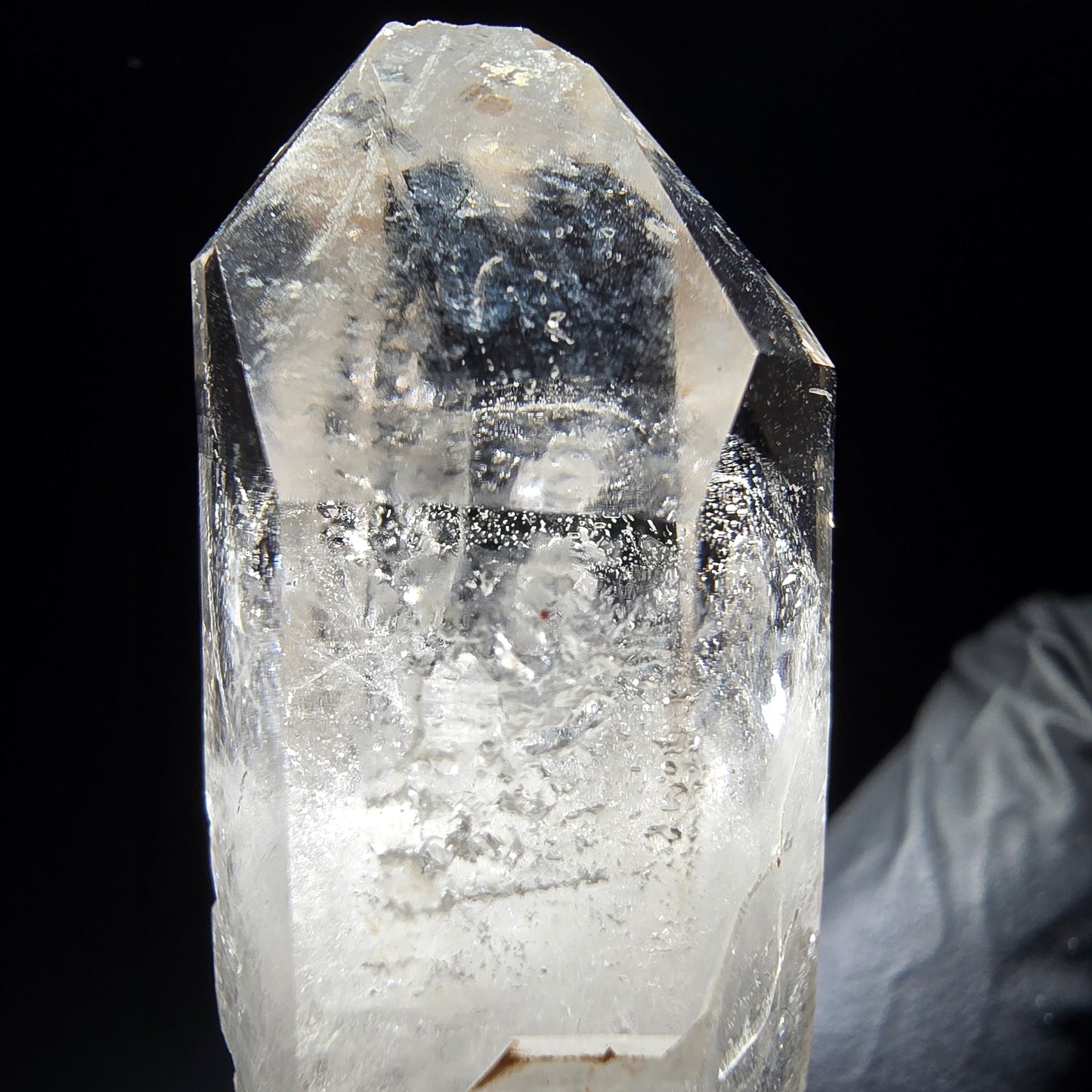 Klare Phantom Rauchquarz Zepter Spitze Goboboseb, Namibia 47*19*16mm Sammlung