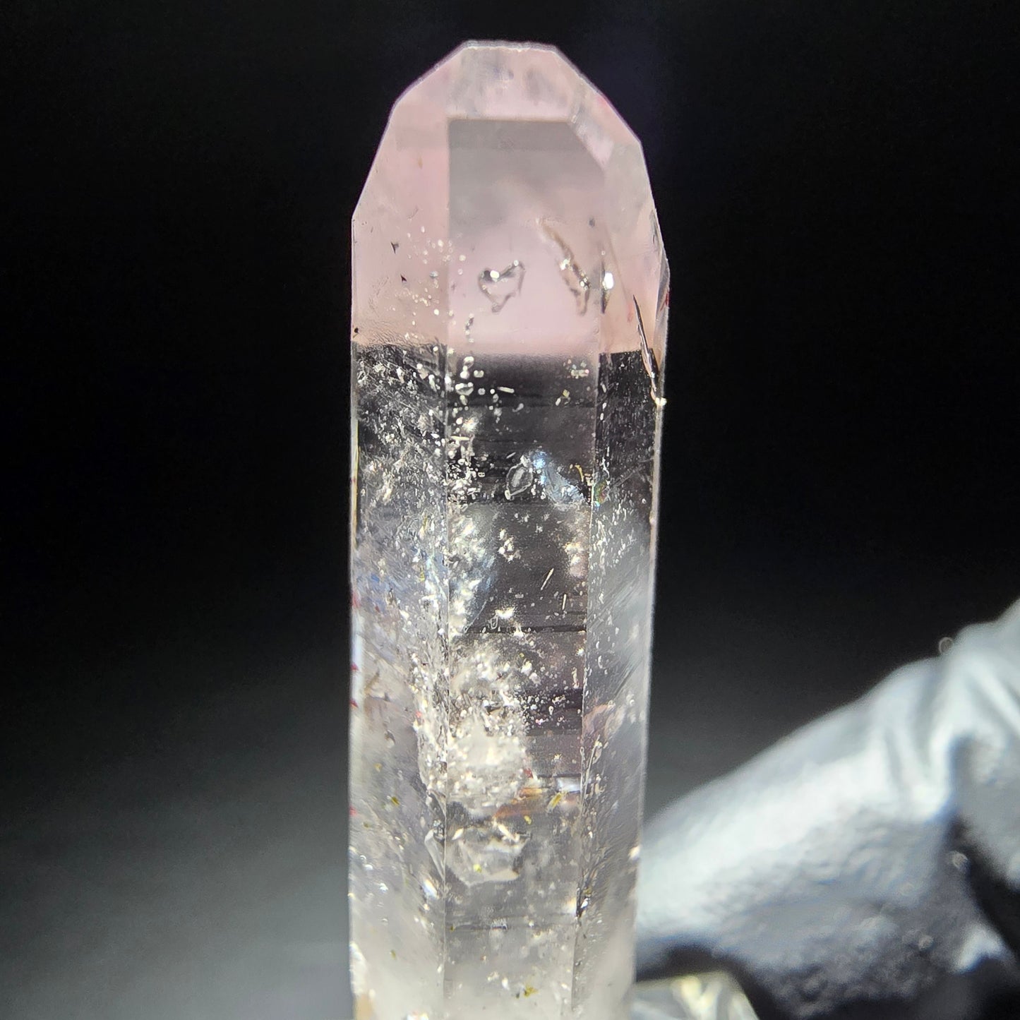 Klare Phantom Amethyst Kristallspitze Goboboseb, Namibia 41*9*8mm Sammlung