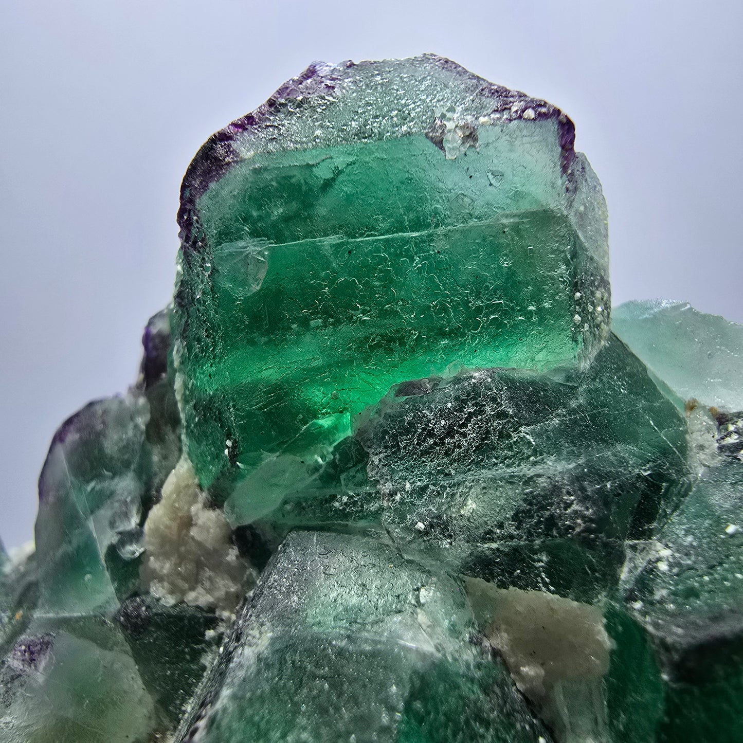 Rare Phantom Fluorite zonal, Schorl Tourmaline Hyalite Erongo, Namibia 79*70*56mm