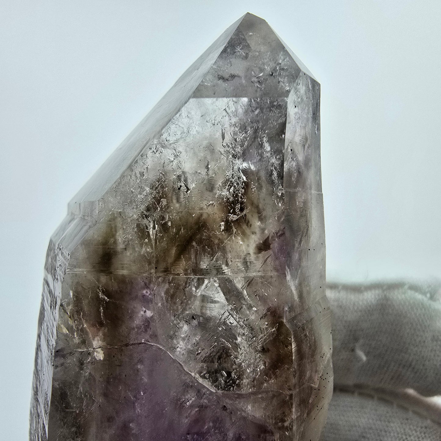 Großer Enhydro Phantom Amethyst 1 Blase Streep Mine Goboboseb Namibia 76*37*31mm